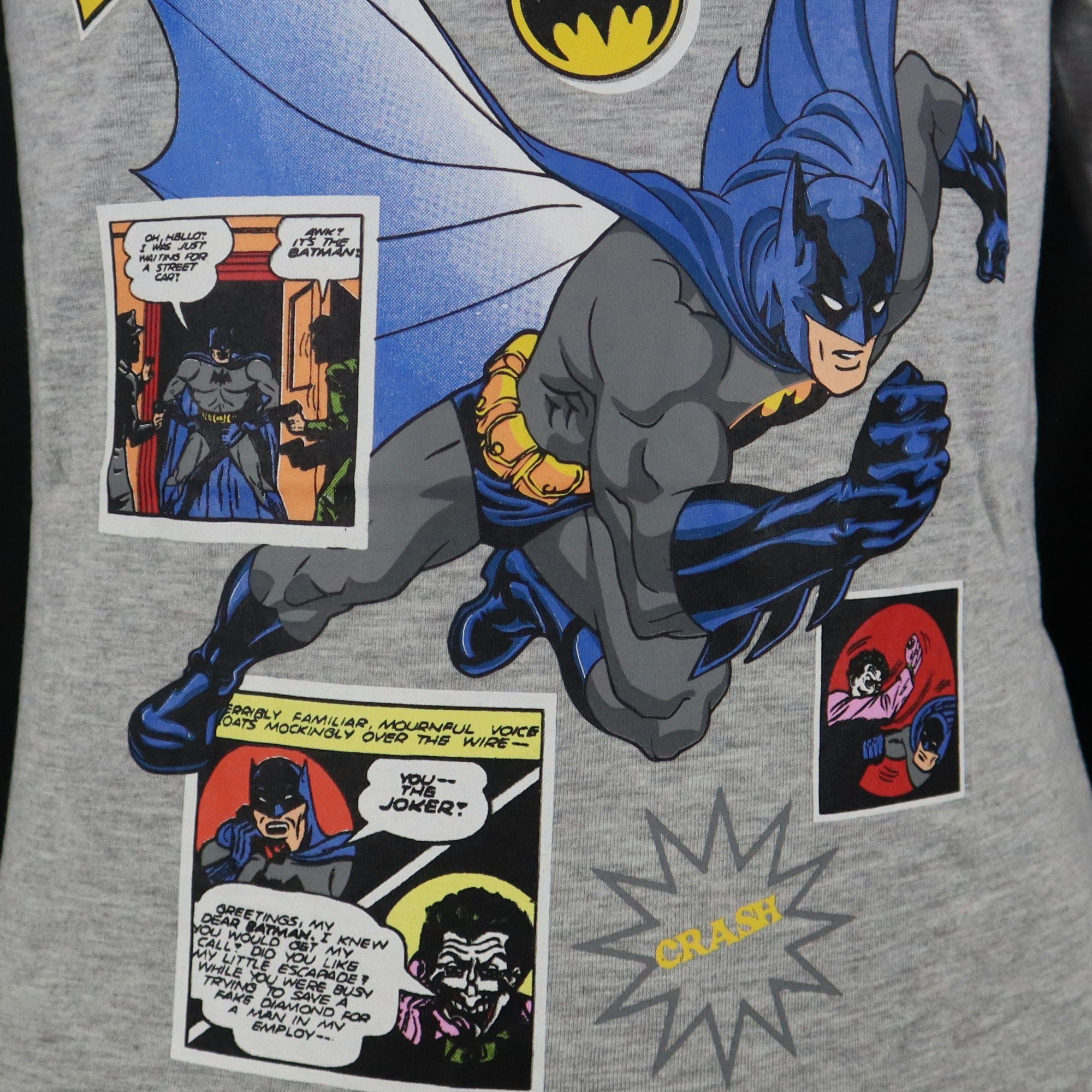 DC Comics Langarmshirt DC Batman Kinder Jungen langarm Shirt Gr. 104 bis 134