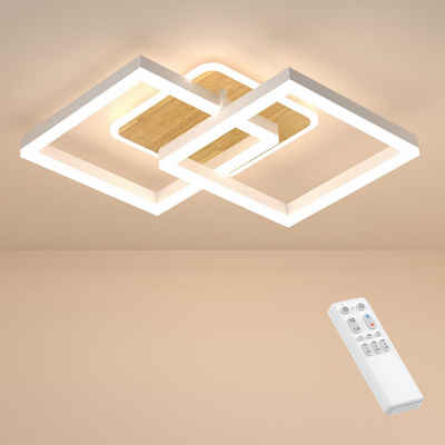 ANTEN Deckenleuchte LED Decken-Lampe Dimmbar Wohnzimmer Flurlamp mit Fernbedienung 40W, Wohnzimmer Esszimmerlamp