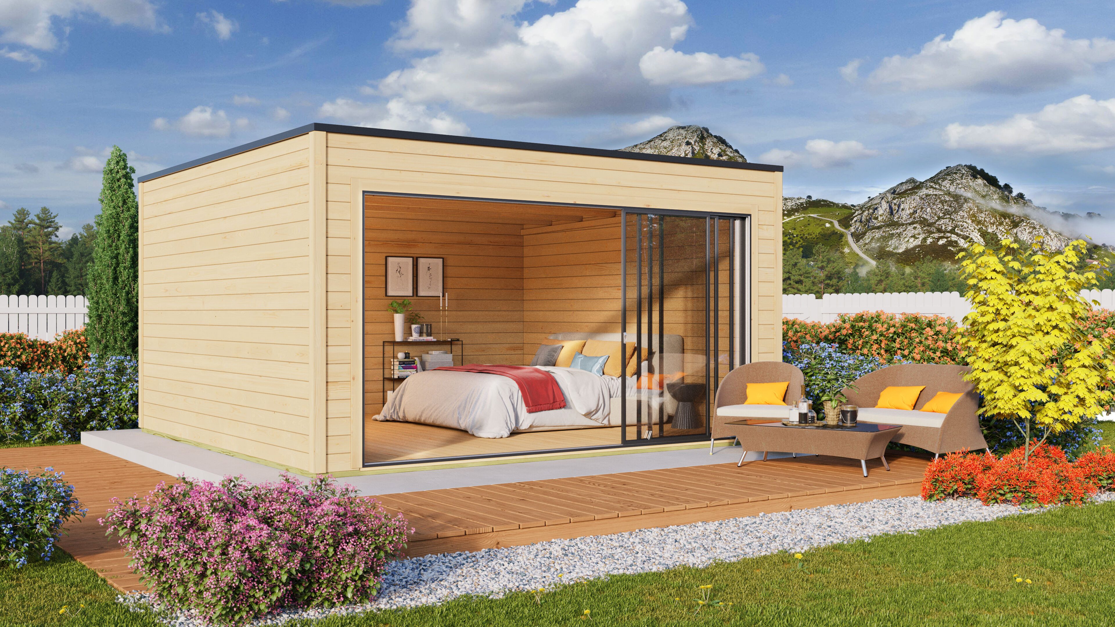 Gartenhaus Q-BIC Alu 44 C
