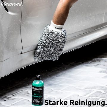 Cleaneed Premium Autoshampoo mit Wachs Autoshampoo (MADE in GERMANY – pH-Neutral, Rückstandsfrei, Schonende Reinigung, Starke Schaumbildung, Biologisch abbaubar)