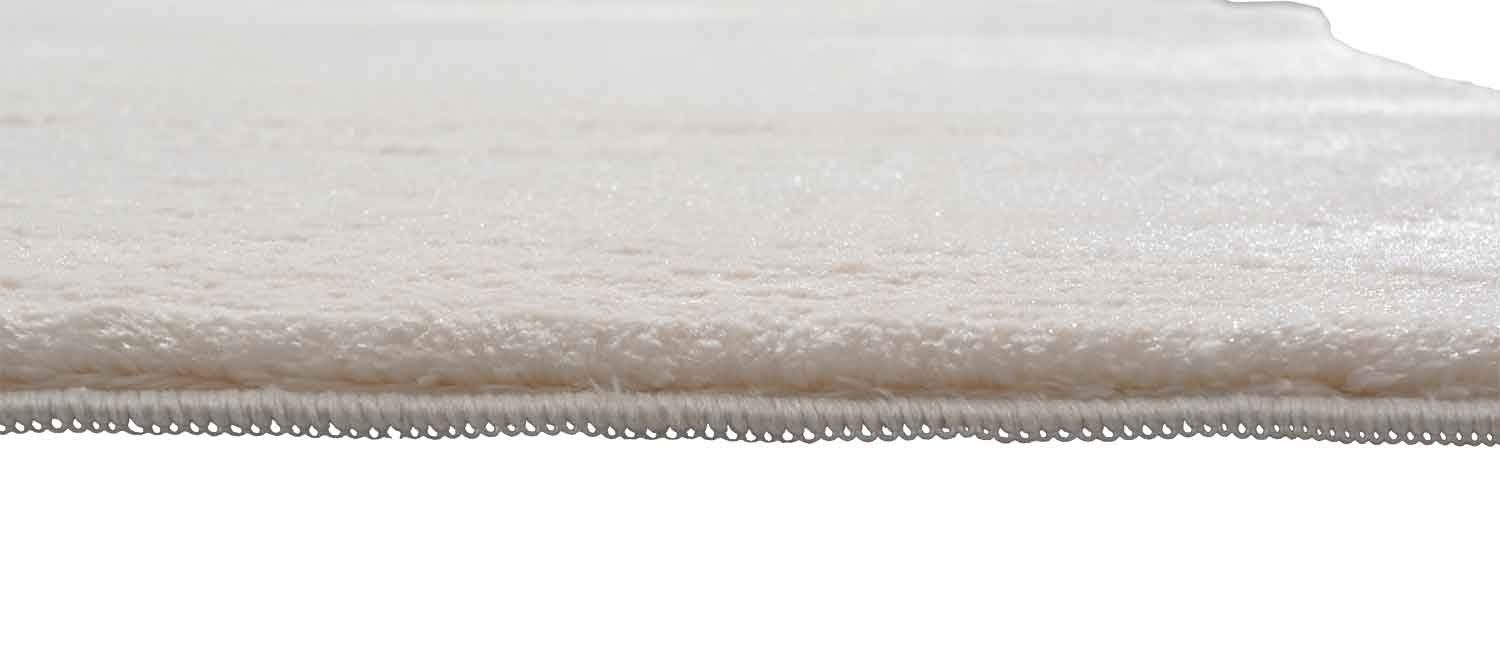 Polyester, LOFT, merinos, rechteckig, 230 Uni, 160 cm, x mm Creme, 19 Teppich Höhe:
