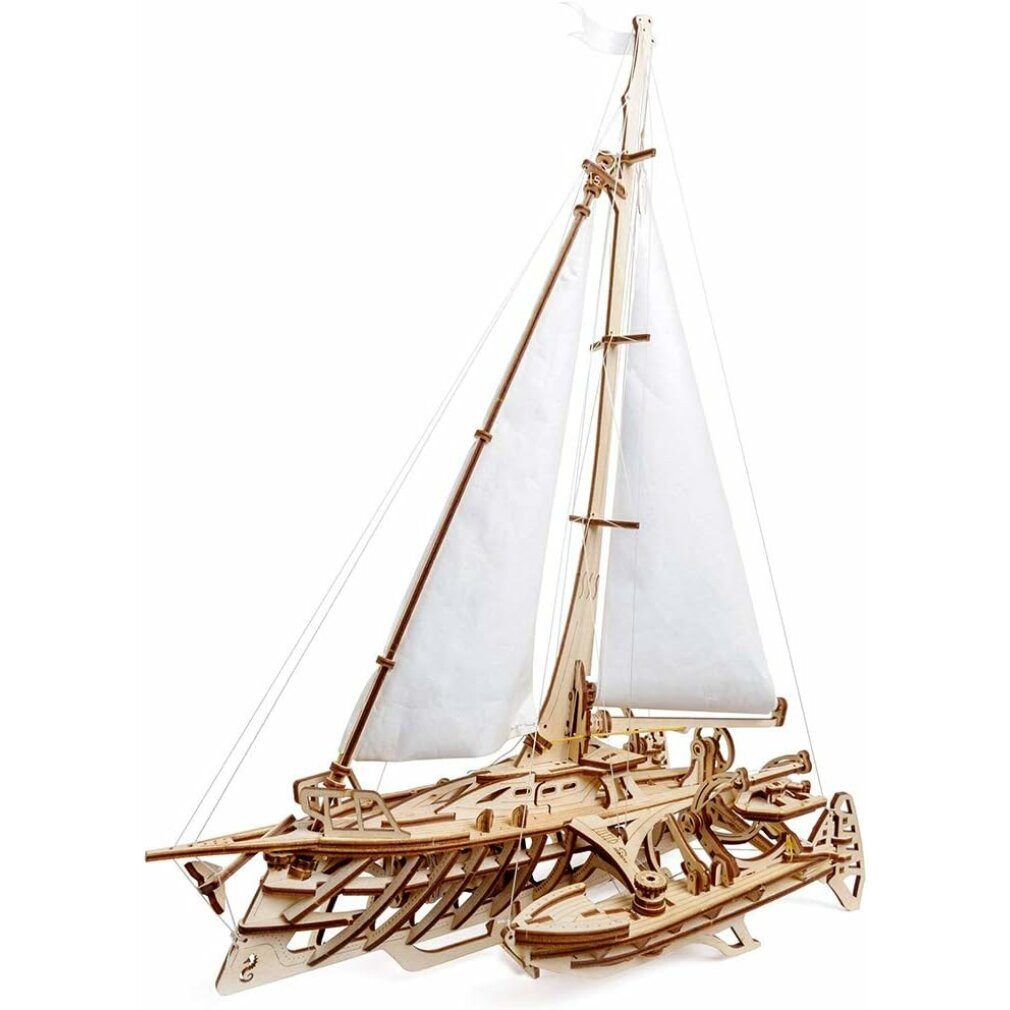 UGEARS 3D-Puzzle 3D-Puzzle Schiff Trimaran Merihobus 237 Teile, Puzzleteile