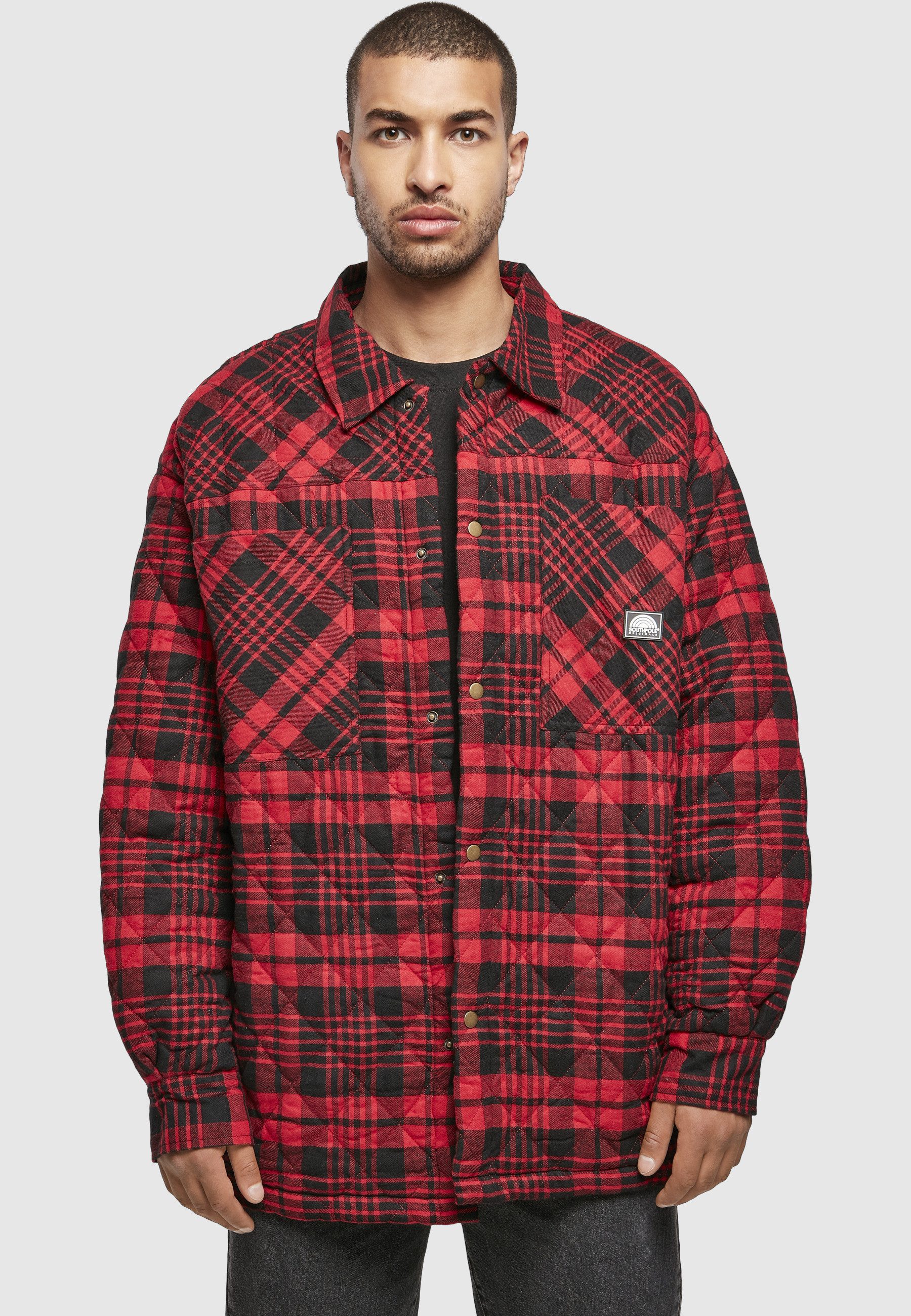 Southpole Langmantel Southpole Herren Southpole Flannel Quitted Shirt Jacket