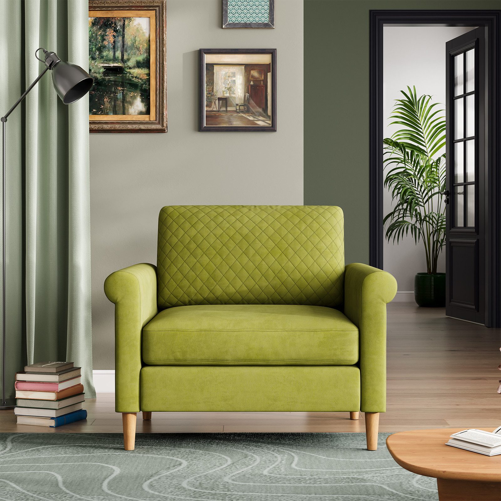Relaxsessel Sofa 1 Sitzer Loungesofa Einzelsofa TV-Sessel Werkzeuglose Montage