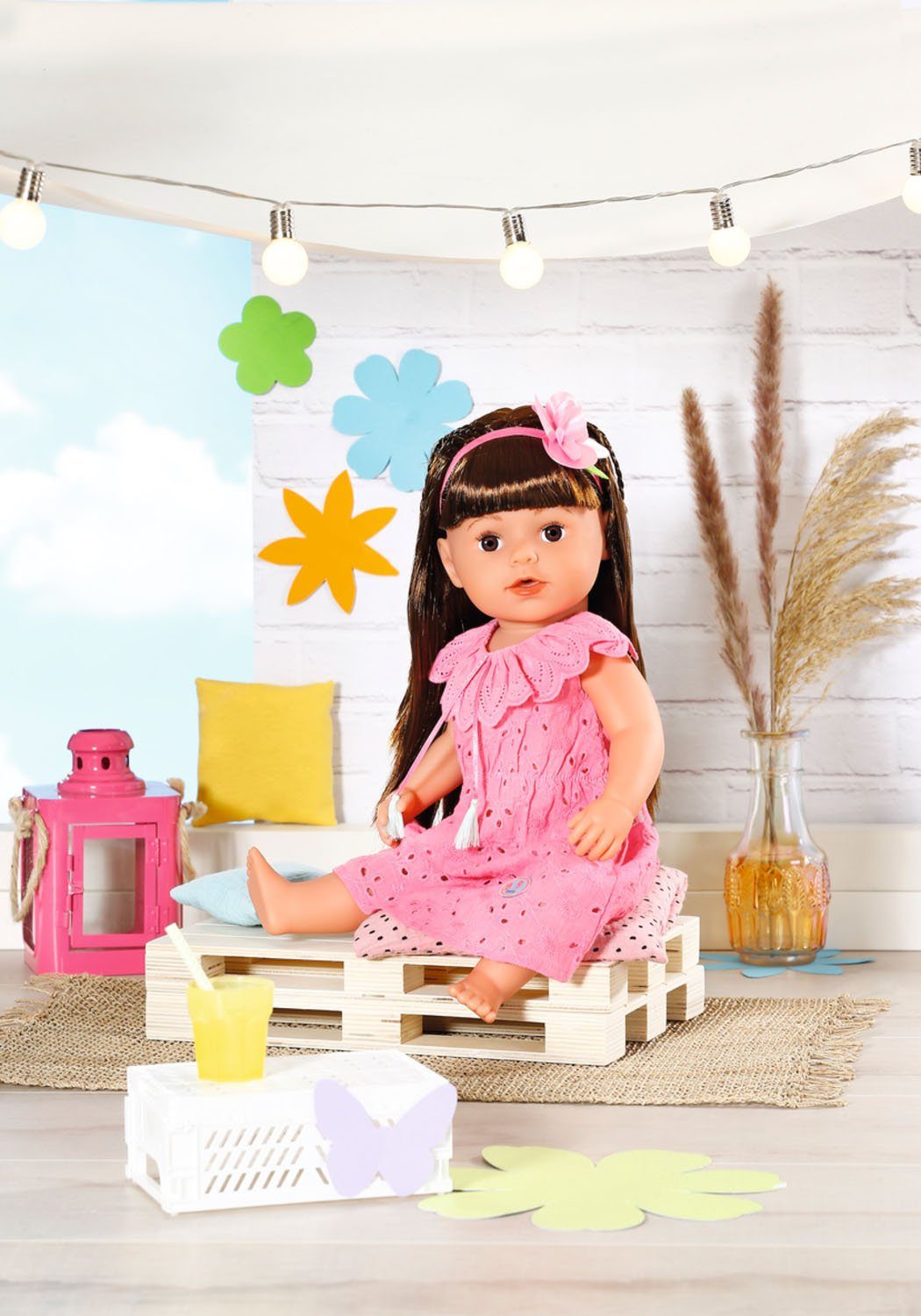 Baby Born Puppenkleidung Trendy Blumenkleid, 43 cm, mit Kleiderbügel günstig online kaufen