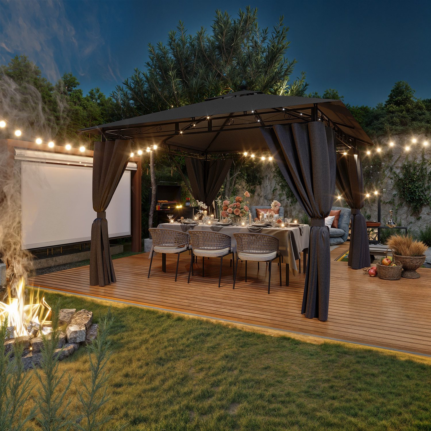 HOMALL Pavillon Garden Pavillon Wasserdicht Partyzelt, günstig online kaufen