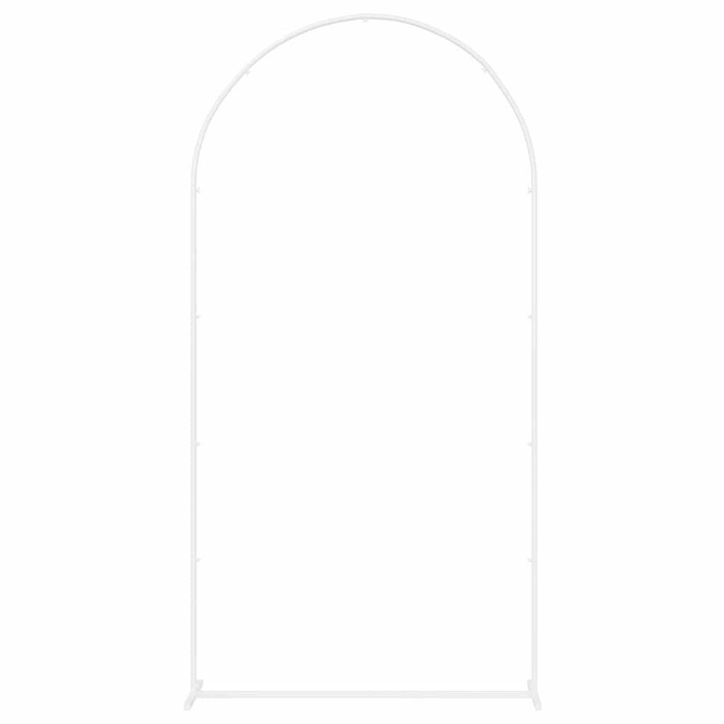 vidaXL Pergola Hochzeitsbogen Weiß 100 x 39 x 200 cm Stahl, (1-tlg)