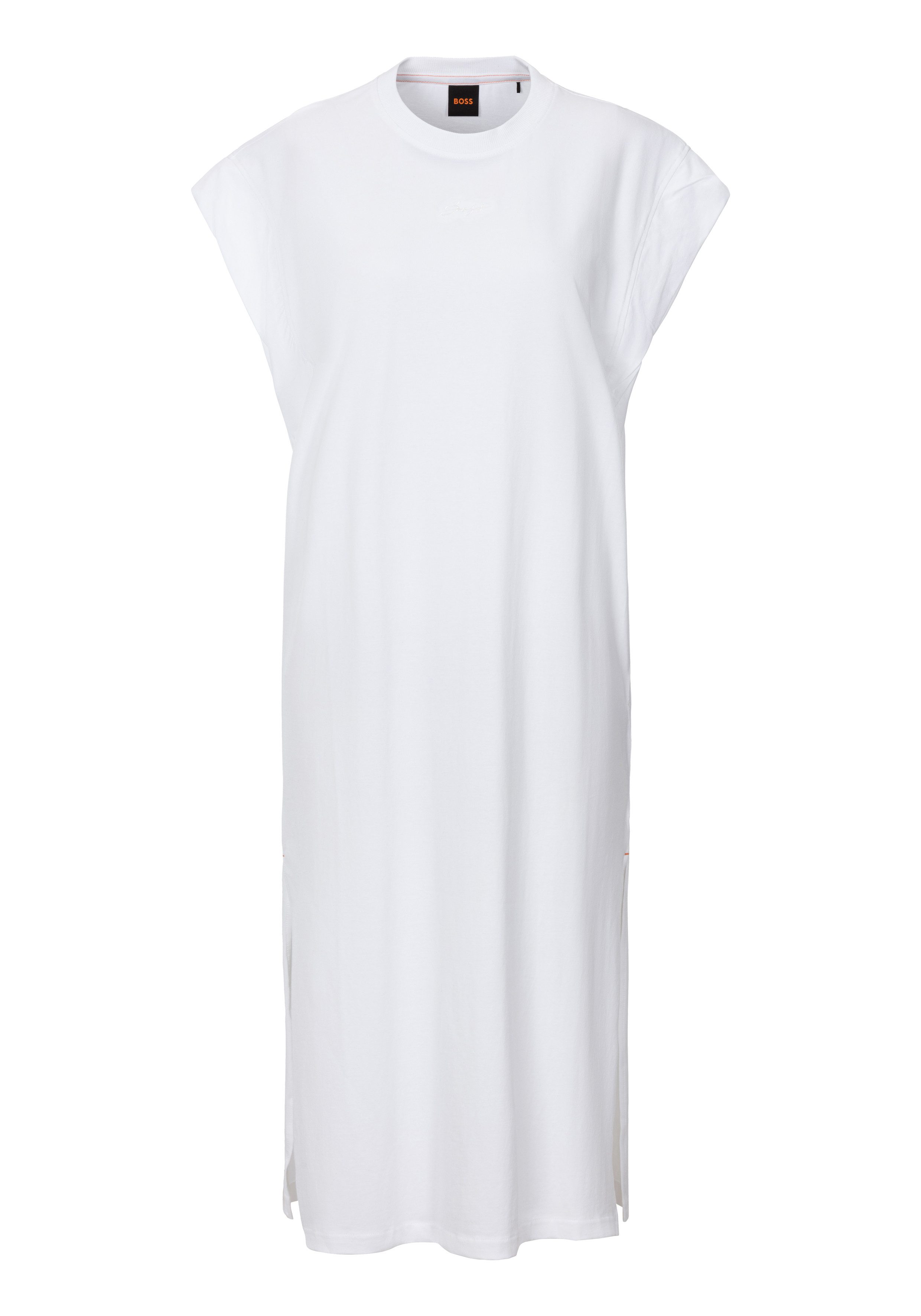 BOSS ORANGE Jerseykleid Edress Premium Damenmode mit Schlitzen, Logoschrift günstig online kaufen