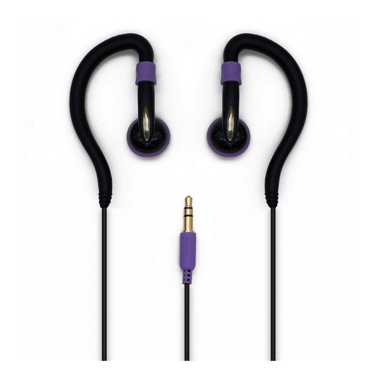 Vivanco Smartphone-Headset (Sicherer Halt beim Sport, Weiche, flexible Ohrbüge, Gute Passform)