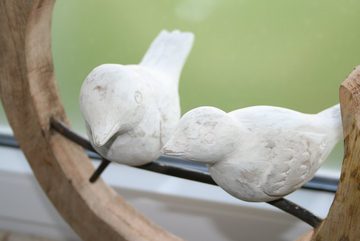 Moritz Skulptur Skulptur Loving Birds Vögel Liebe, Dekoobjekt Holz Tischdeko Fensterdeko Wanddeko Holzdeko