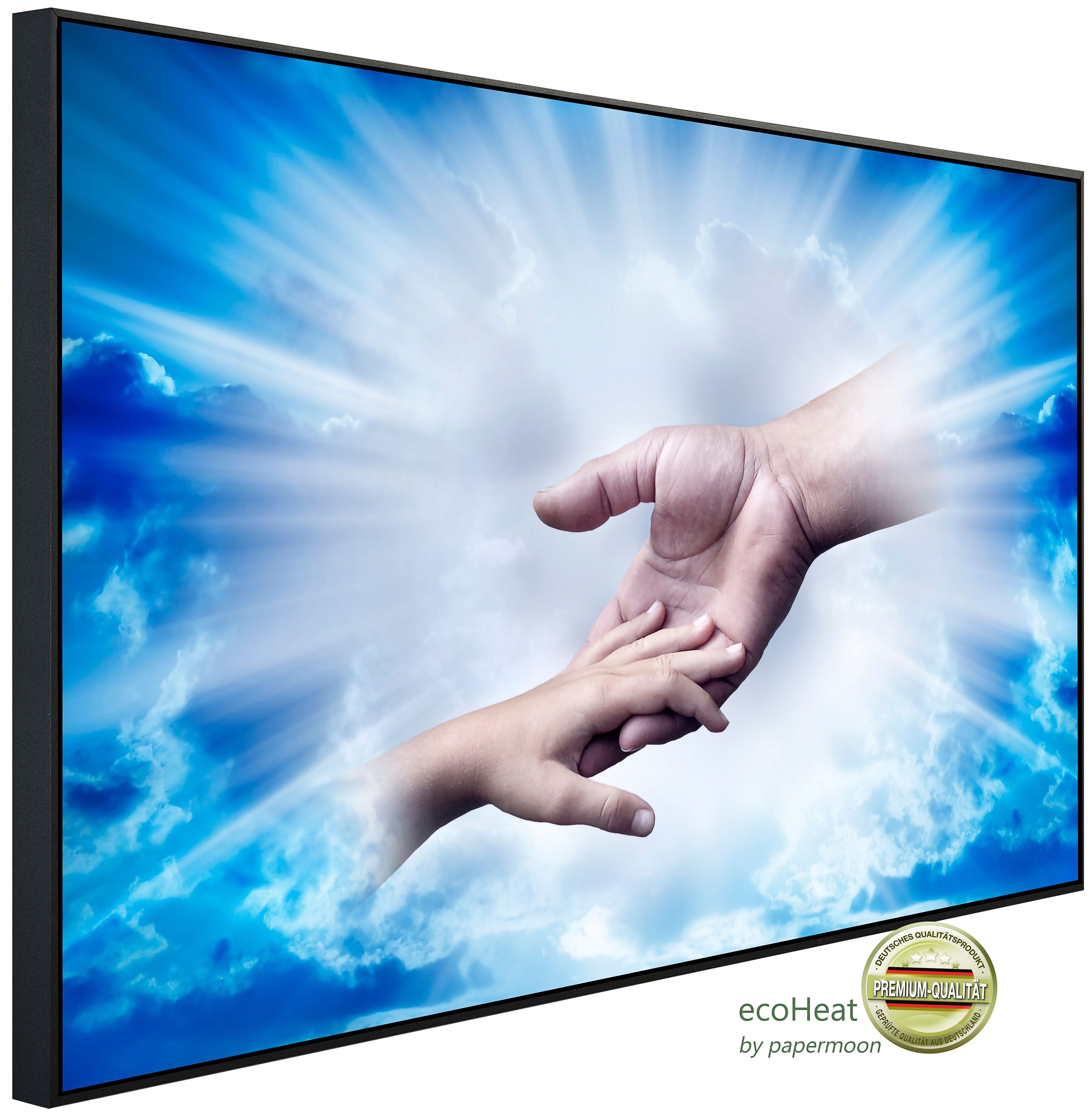 Papermoon Infrarotheizung INFRAROT-BILD-HEIZUNG, Göttliche Liebe, TÜV-Rheinland/GS zertifiziert, angenehme Strahlungswärme