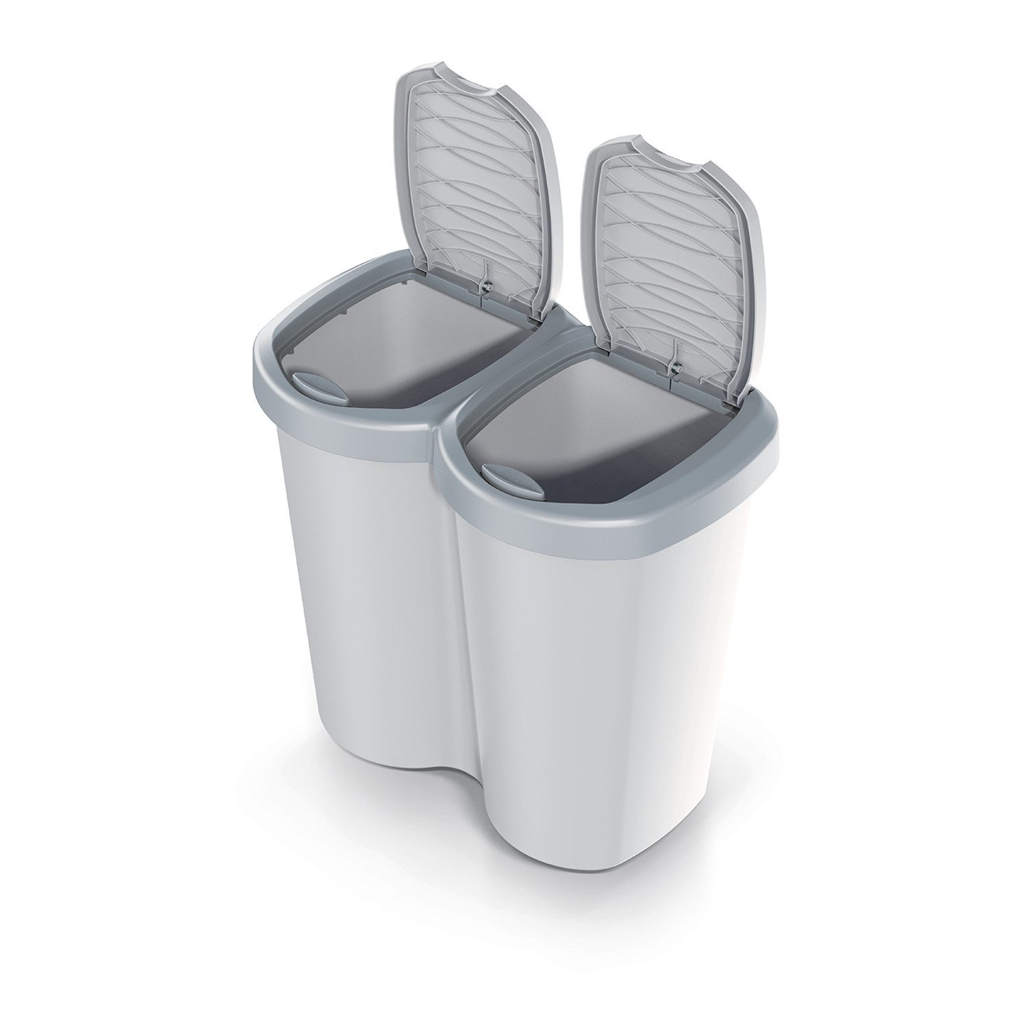 Keden Mülleimer Compacta B Duo 40 L, ein Fach, zwei Deckel