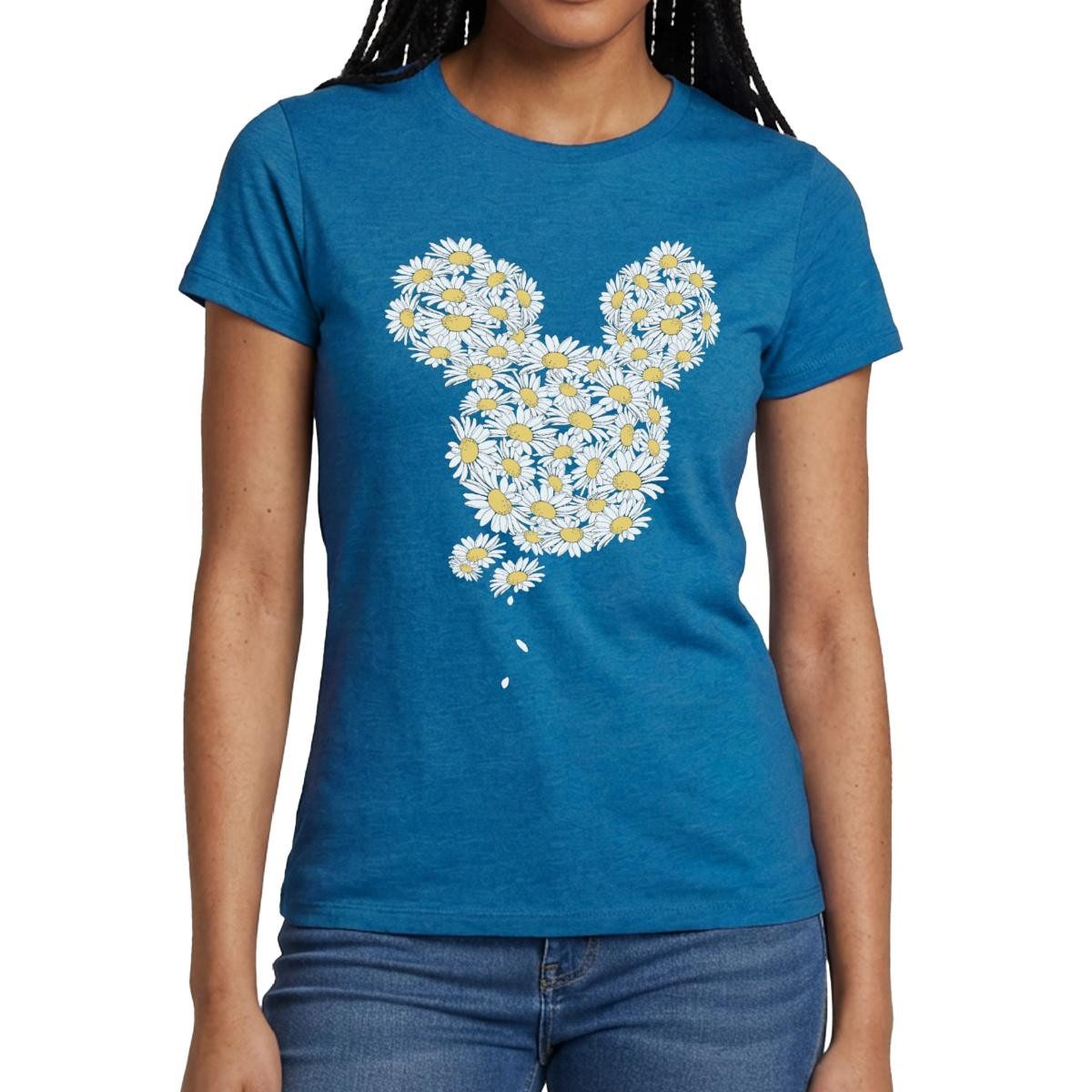 T-Shirt Mickey & Minnie Mickey Mouse Gänseblümchen Frauen T-Shirt