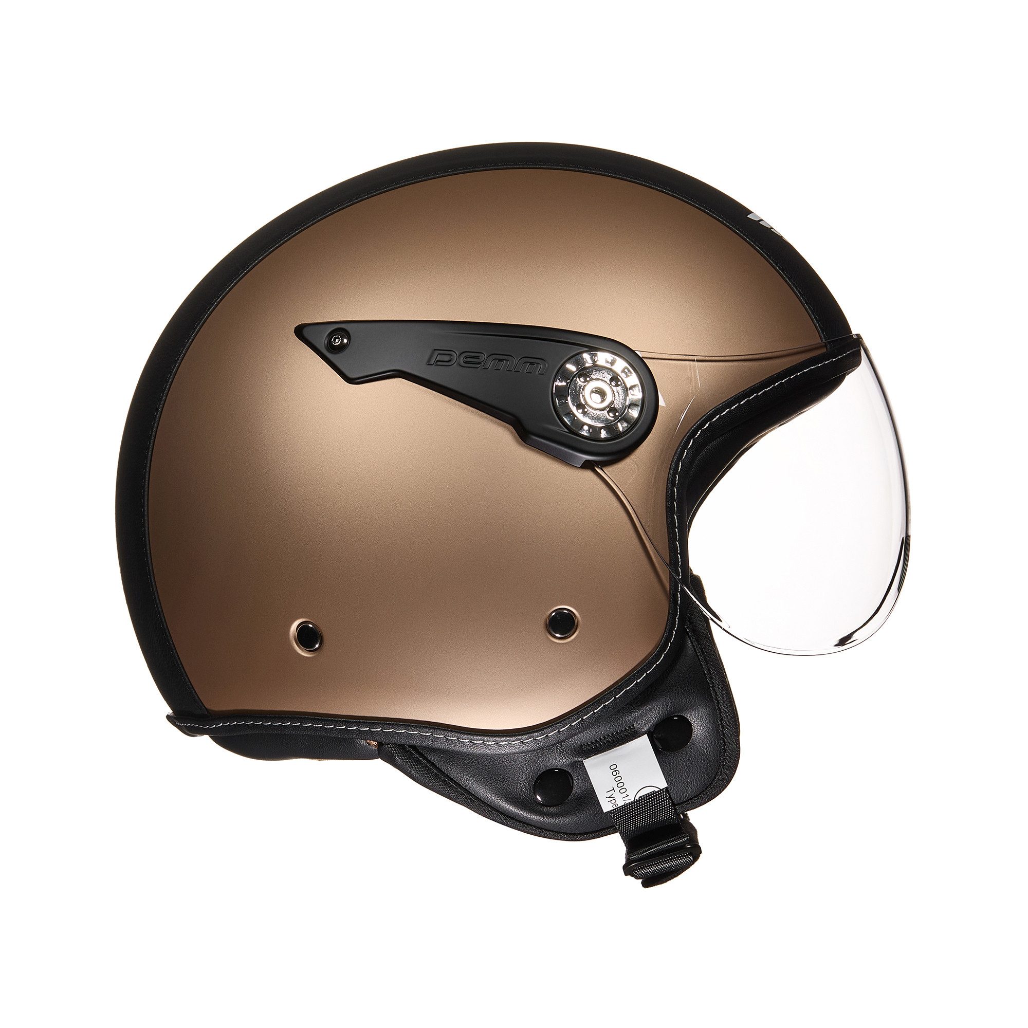 MOTO HELMETS Motorradhelm Integralhelm Motorrad Full Helm H-44 Vintage Retro, Helm für Motorrad Roller Vespa, Schnellverschluss, Visier, nur 1050g