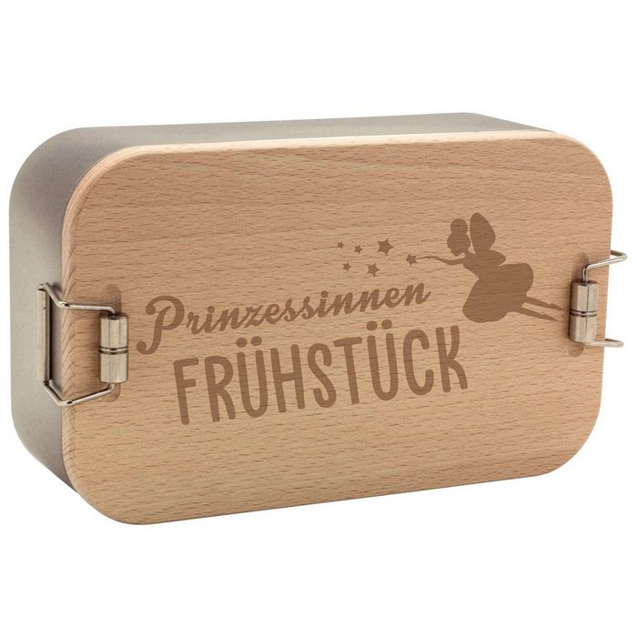 Neuetischkultur Lunchbox Lunchbox Prinzessinnenfrühstück Holz (1-tlg) Geschenkidee Partyzubehör