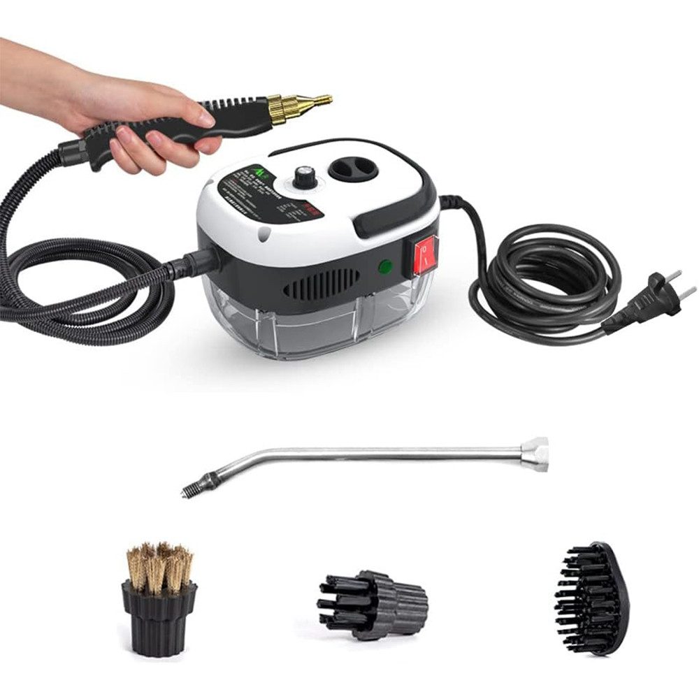 TUWENA Dampfreiniger Dampfreiniger, 2500W Handdampfreiniger mit Bürstenköpfen