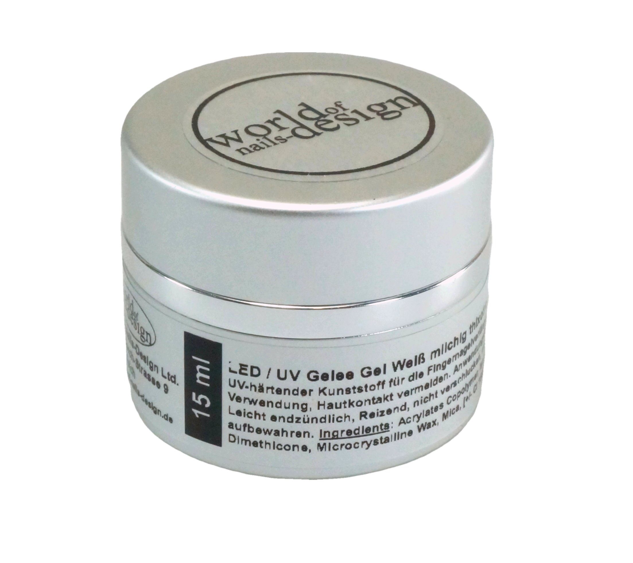 World of Nails-Design UV-Gel UV/LED Gelee Gel, Jelly Gel, Aufbaugel, verflüssigt sich beim Auftragen. Ist danach sofort wieder standfest