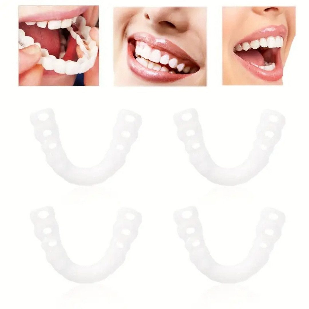Fine Life Pro Zahndose Unsichtbare Zahnschienen aus weichem Silikon – 2er-Pack