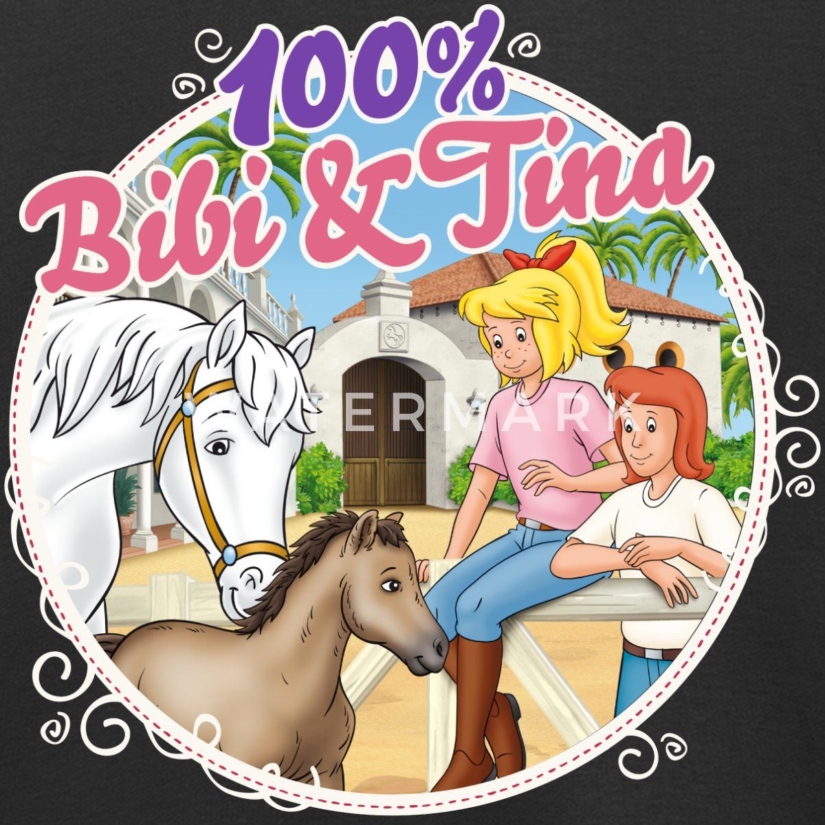 Spreadshirt Sweatshirt Bibi und Tina 100. Folge Kinder Premium Pullover (1-tlg)