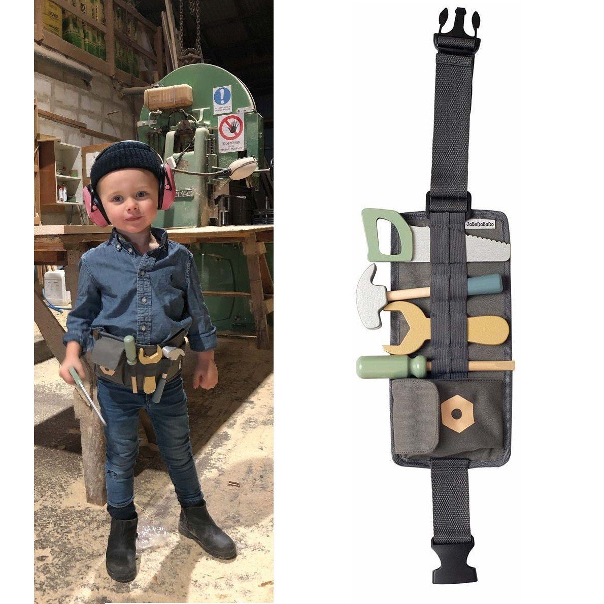 JaBaDaBaDo Spielzeug-Gürtel mit Werkzeug 3J+ Werkzeuggürtel Kinder