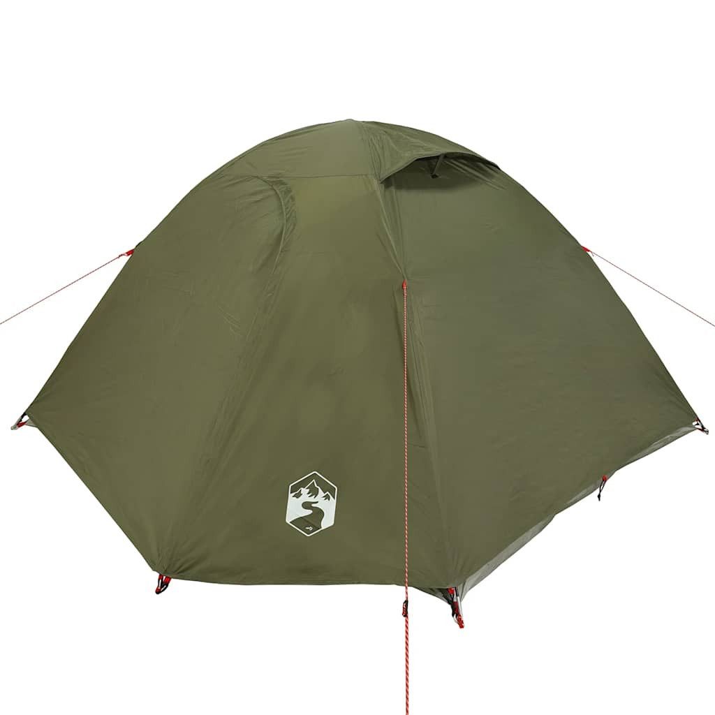 vidaXL Kuppelzelt Kuppel-Campingzelt 4 Personen Olivgrün Wasserdicht, (1 tlg)