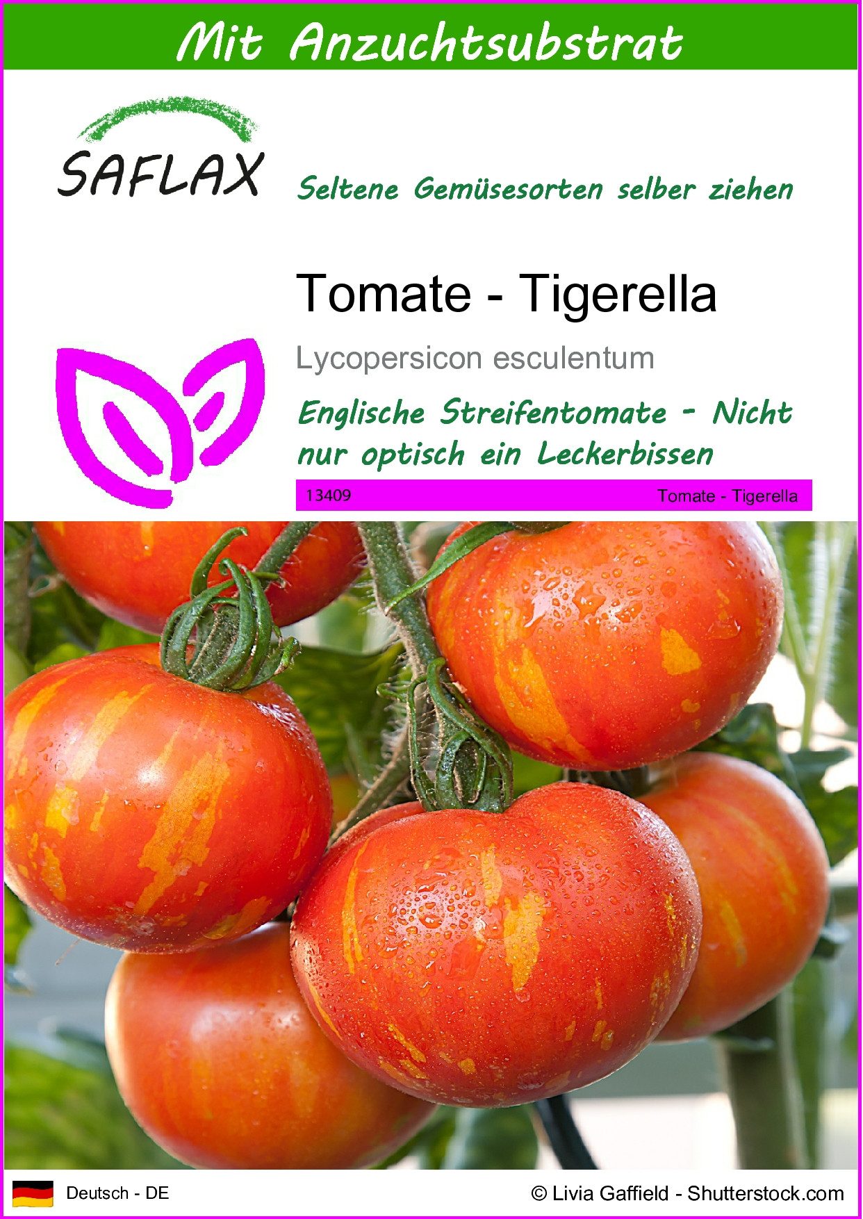 SAFLAX Gemüsesamen SAFLAX - Samen und Substrat - Tomate - Tigerella günstig online kaufen