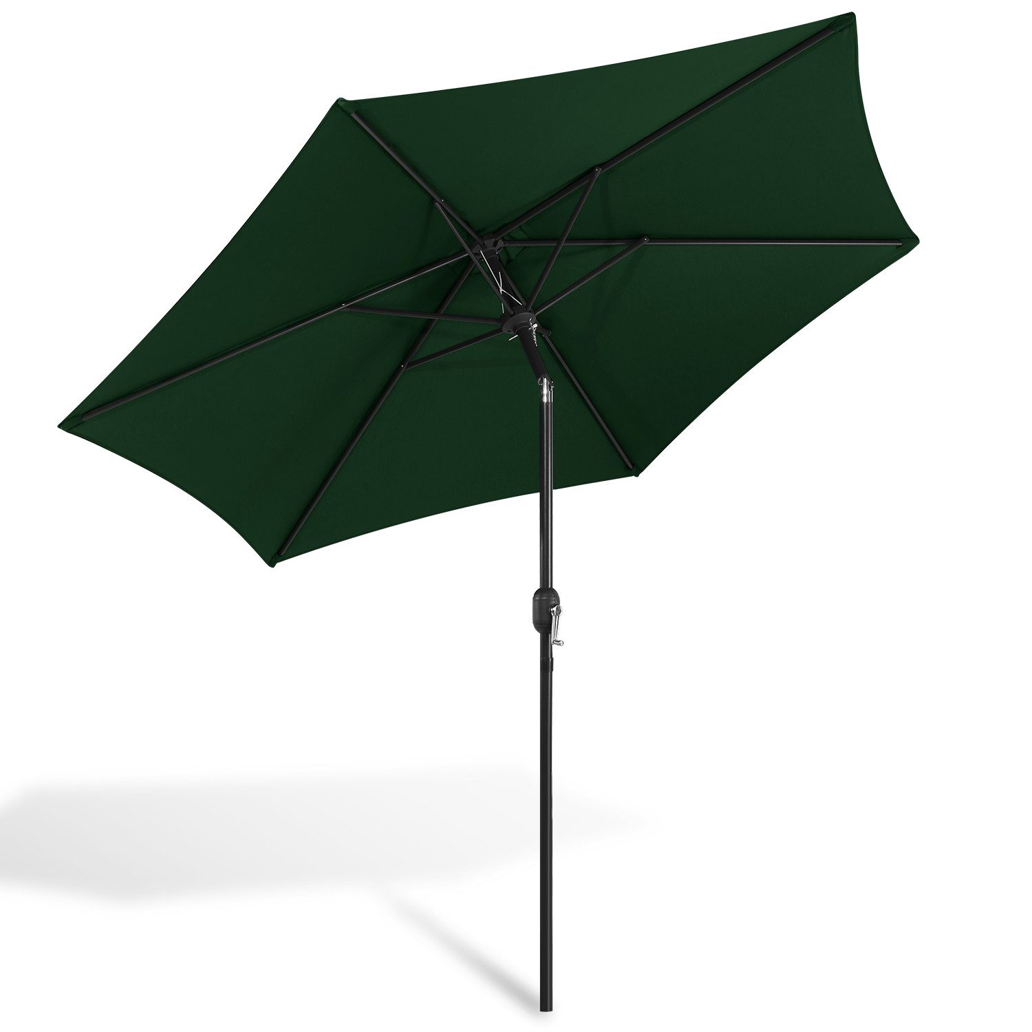 Sonnenschirm Ø270cm Gartenschirm Balkonschirm beidseitig um 30° knickbar