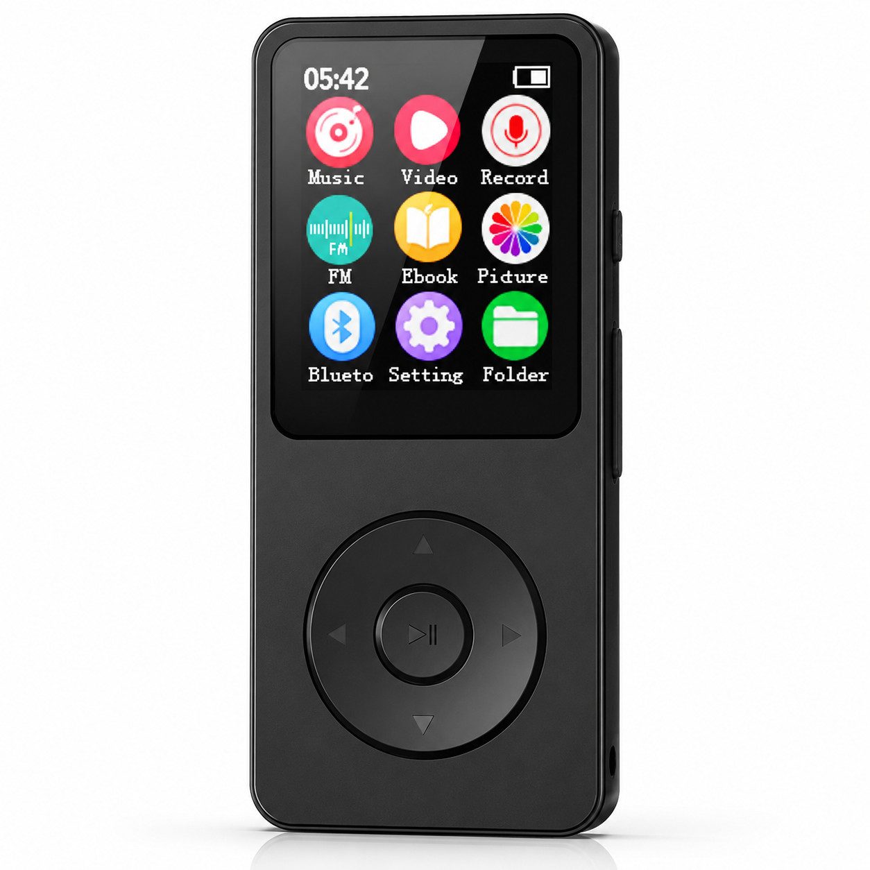 Tekoo Bluetooth 5.0 Mini MP3-Player (32 GB, HiFi Lossless Sound, FM-Radio & Recorder, nur 32g ultraleicht)