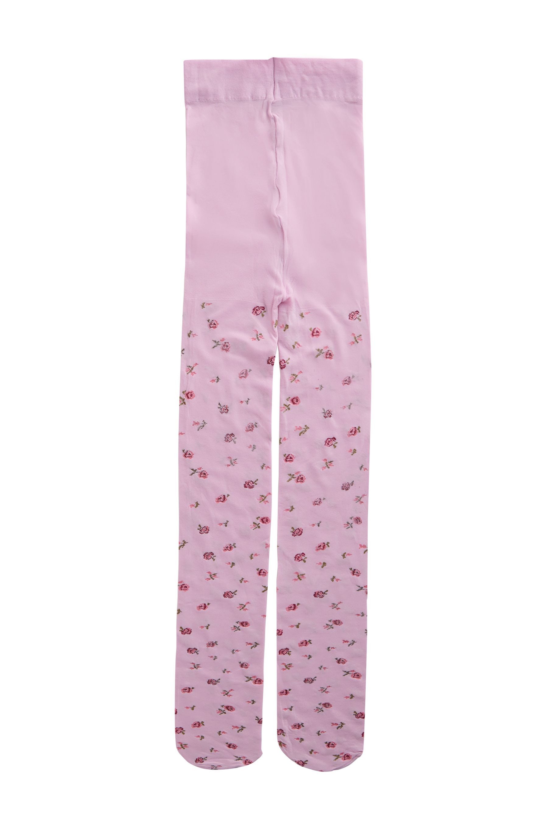 Next Strumpfhose 40 Denier Strumpfhose mit Blumen, Flieder (1 St)