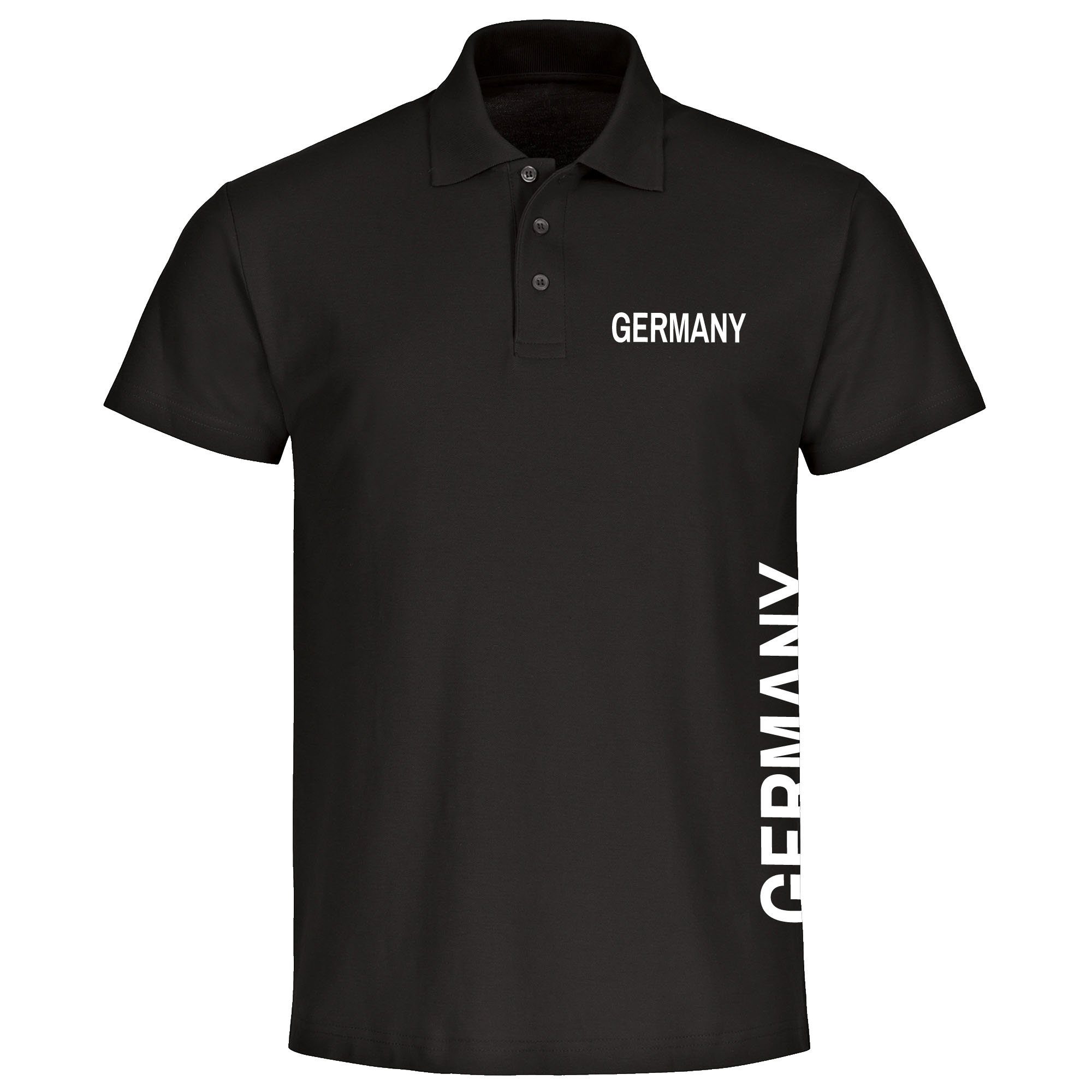 multifanshop Poloshirt Germany - Brust & Seite - Polo