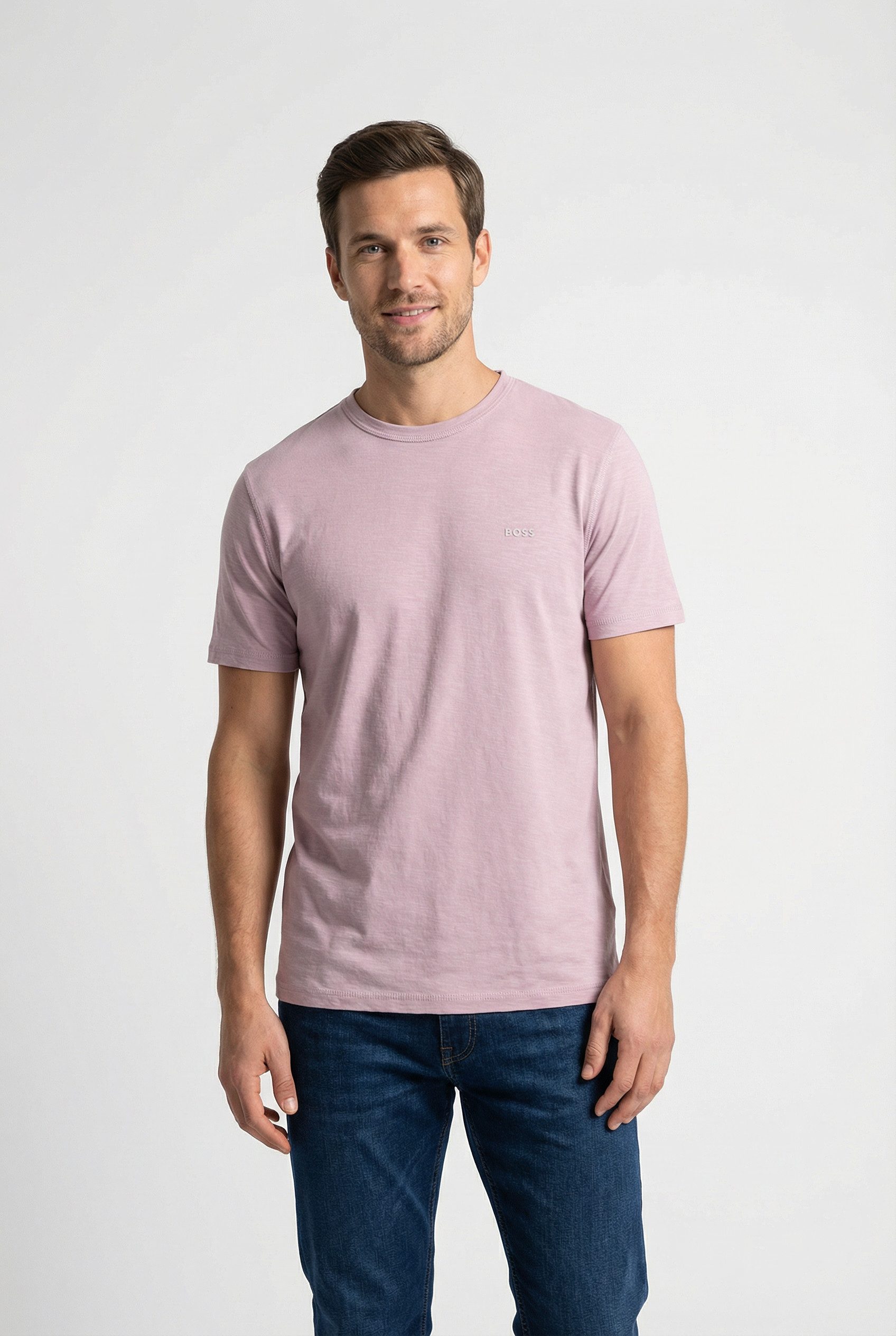 BOSS ORANGE T-Shirt Tegood Rundhalsausschnitt, Regular Fit, Logoschriftzug günstig online kaufen