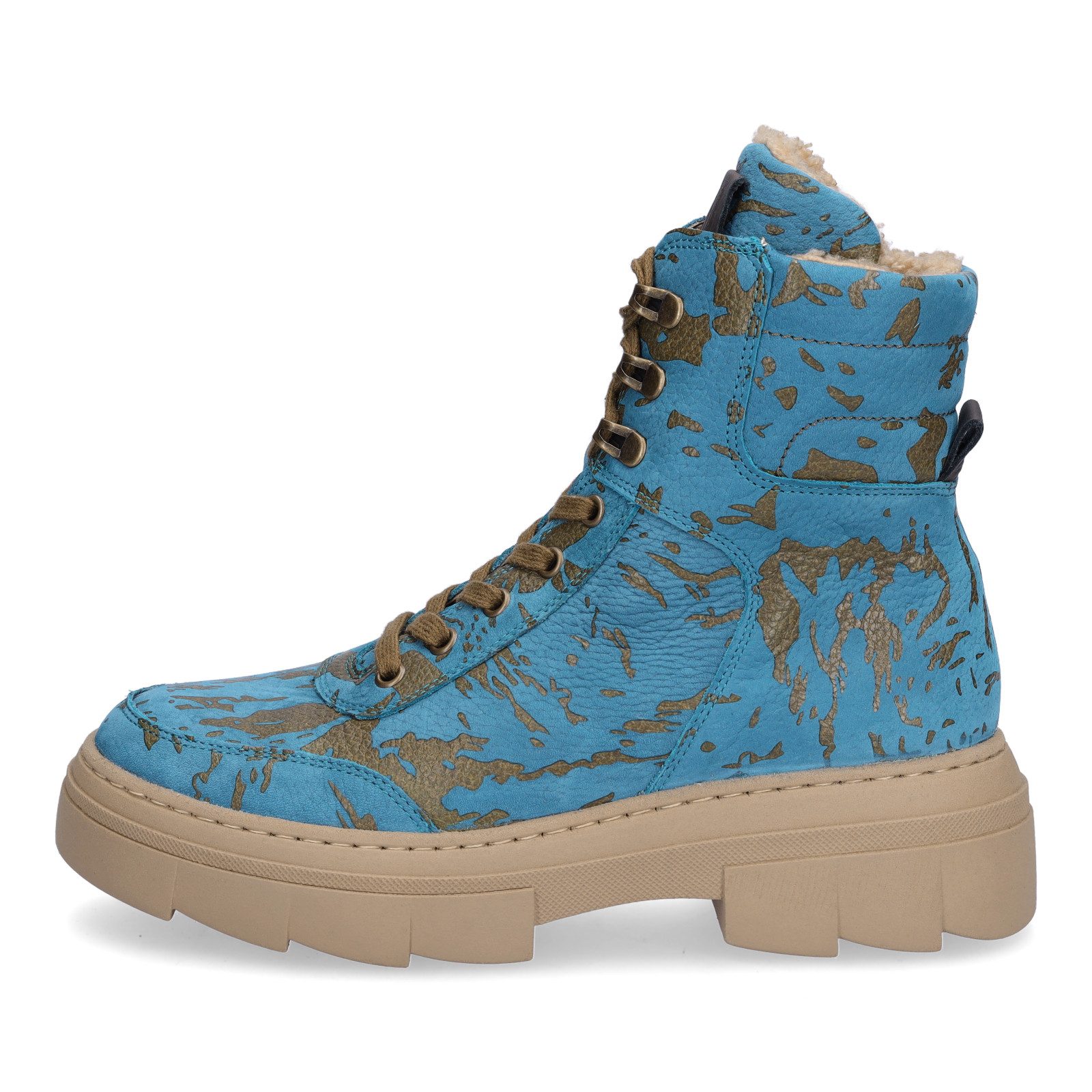 Waldläufer Waldläufer Damen Schnürboot Saiga türkis Schnürboots günstig online kaufen