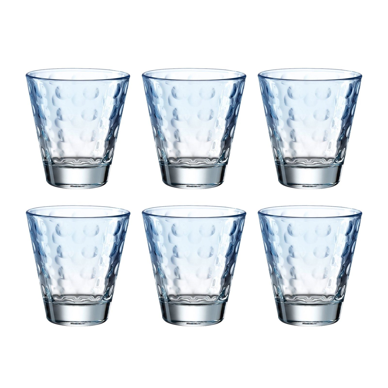 Glas Trinkglas 215 ml, 6er Optic