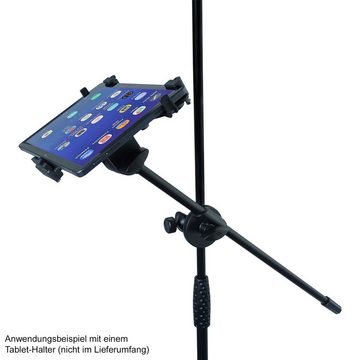 keepdrum Mikrofonständer Galgen MSA067, (Mikrofon-Arm, zum Anschrauben an Stative und Rohre), inkl. Mikrofonklammer