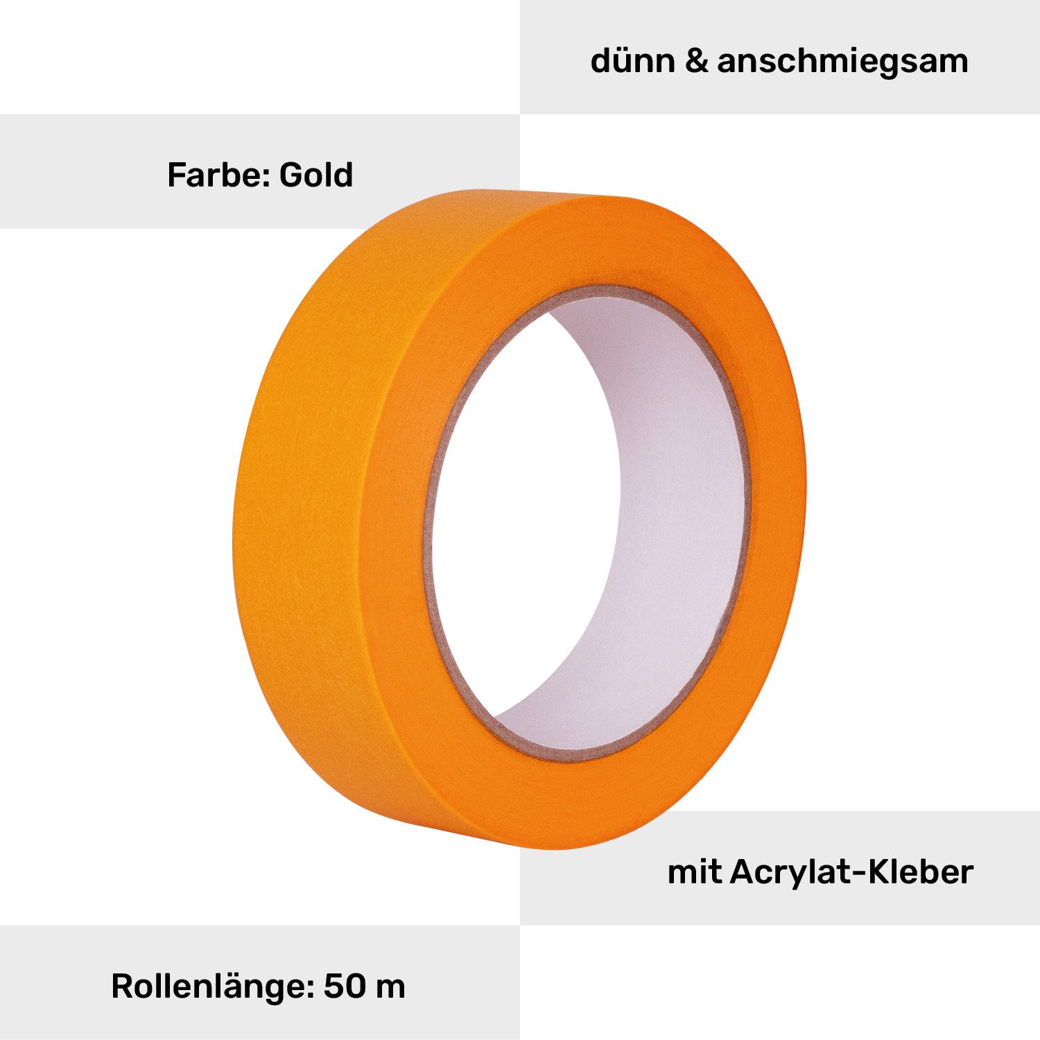 Silisto Kreppband Goldband für Holz, Putz, günstig online kaufen