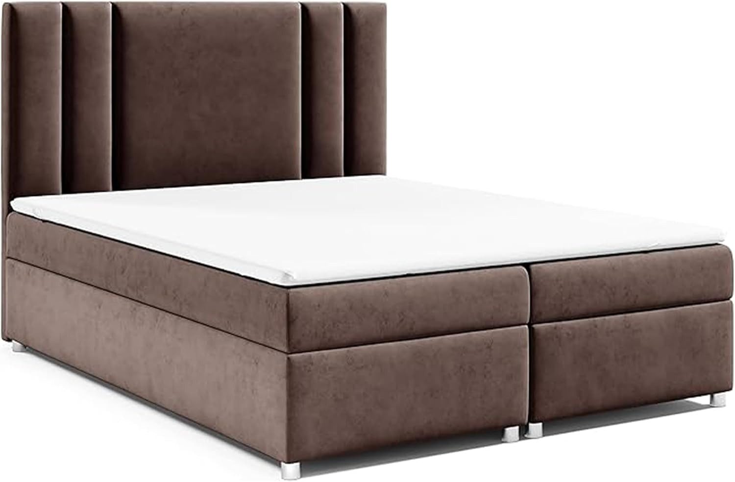 Best for Home Boxspringbett mit Bettkasten Trinity K-8 Bonellfederkern inkl. Komfort Topper H3 (Komplett-Set, 1-St., 140x200 160x200 180x200 200x200 cm), Handwerksqualität, TOP Preis-Leistungs-Verhältnis