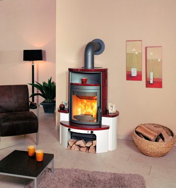 HARK Kaminofen Avenso GT ECOplus 8 KW, 8 kW, Dauerbrand, bordeaux-rot