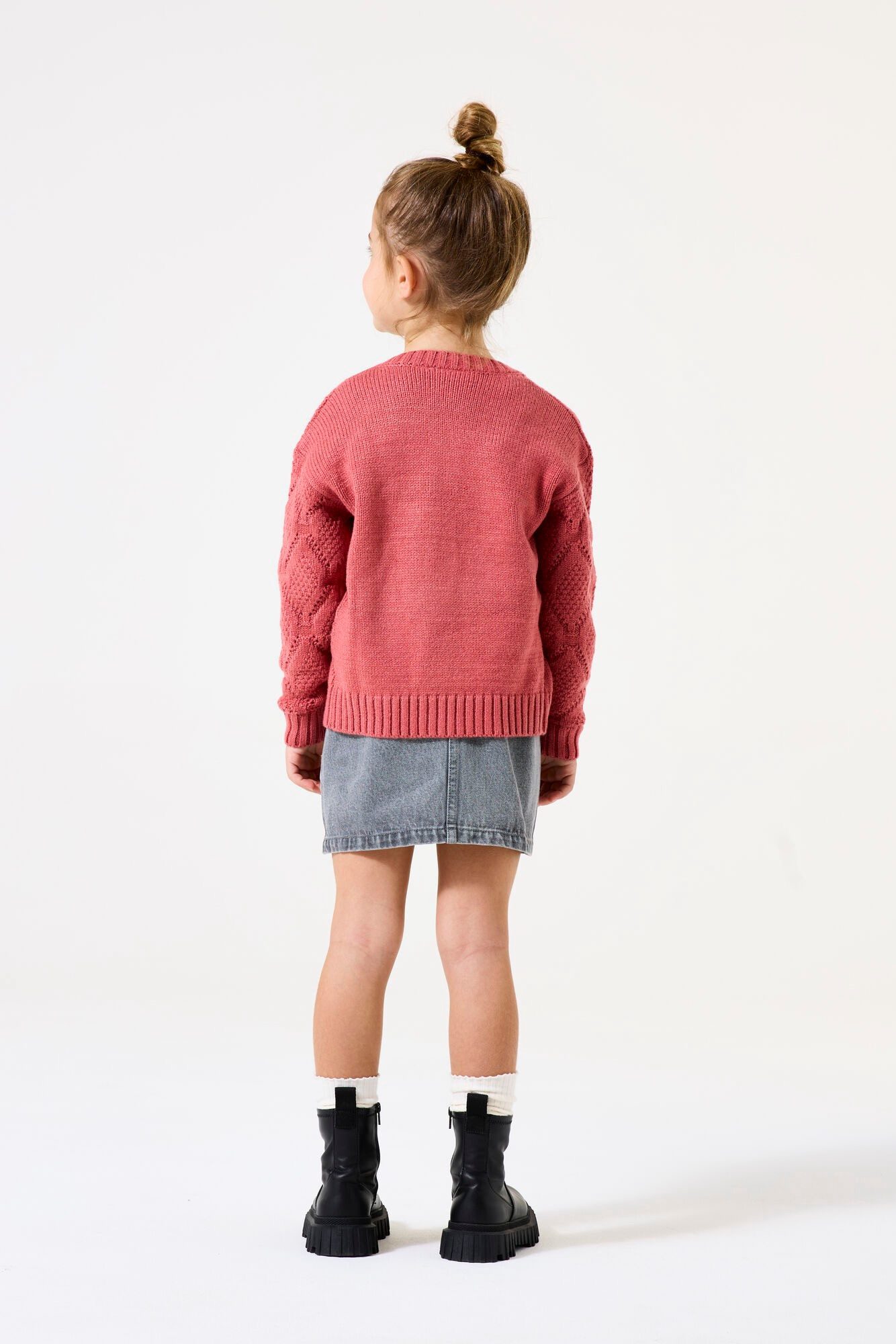 Garcia Cardigan Dunkelrosa Cardigan mit Knopfleiste (H54452)