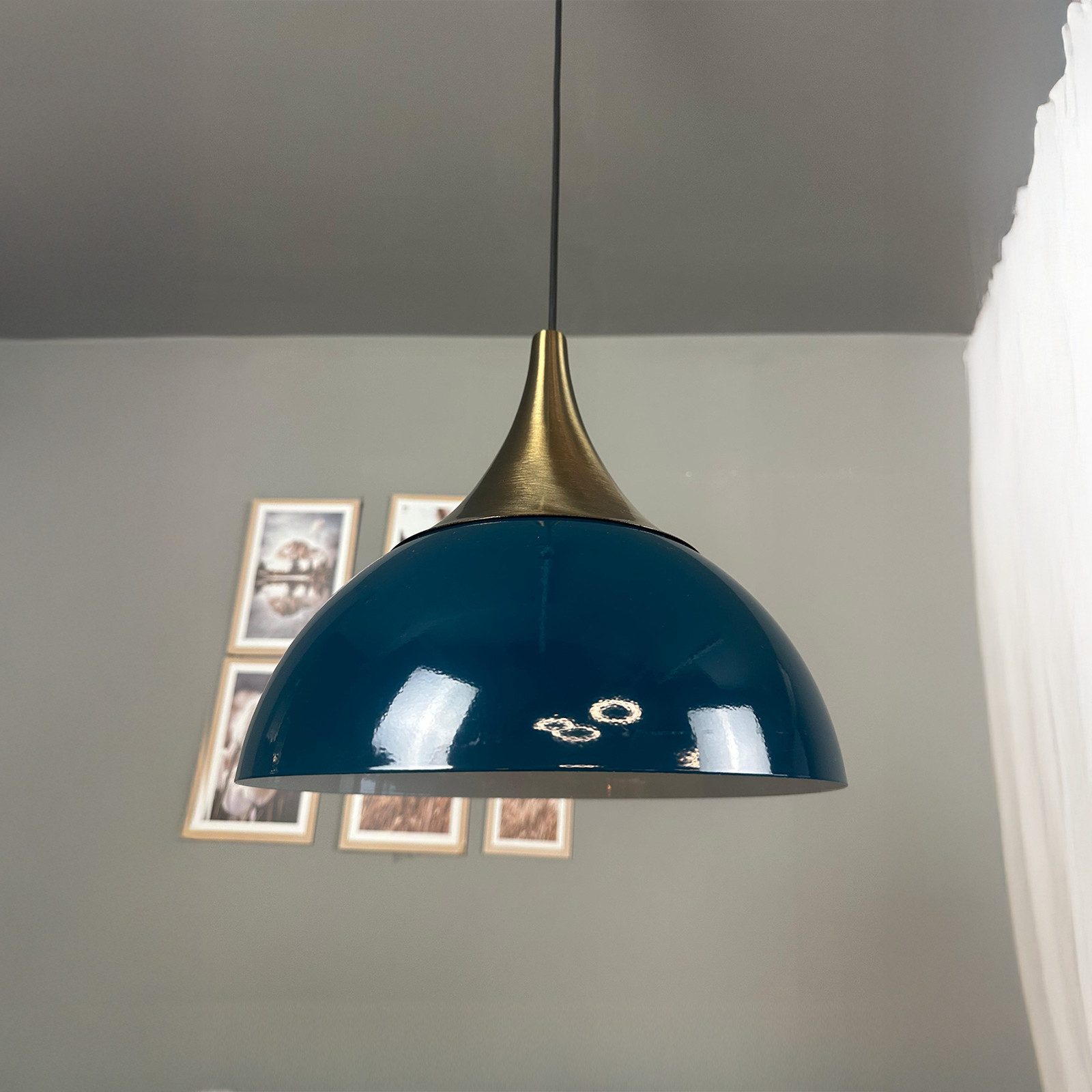 Bamyum Pendelleuchte Pendelleuchte Yimpi Metall Ø30 cm, E27, Moderne Pendelleuchte, ohne Leuchtmittel