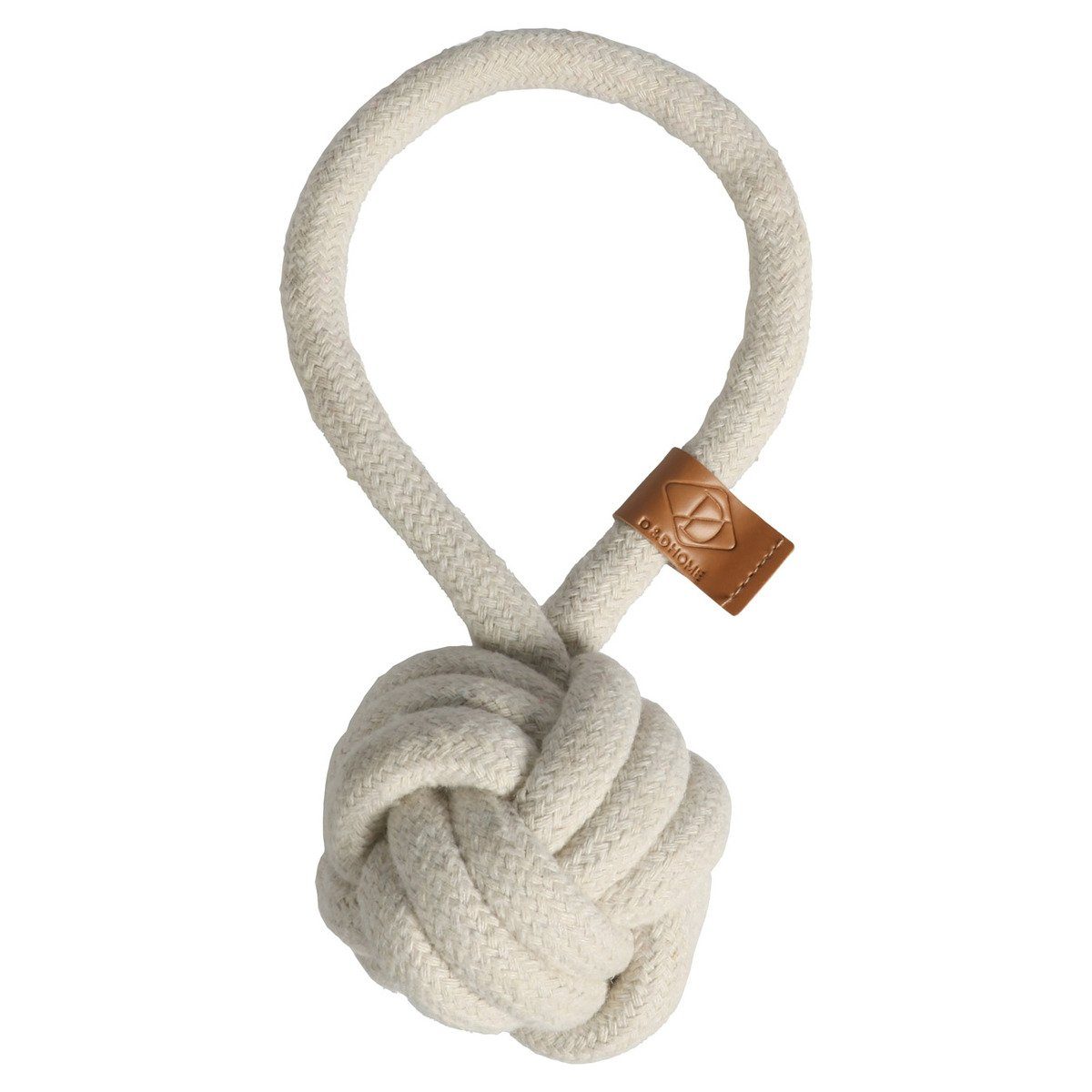 Tierball Hundespielzeug Harper Ball mit Schlaufe beige