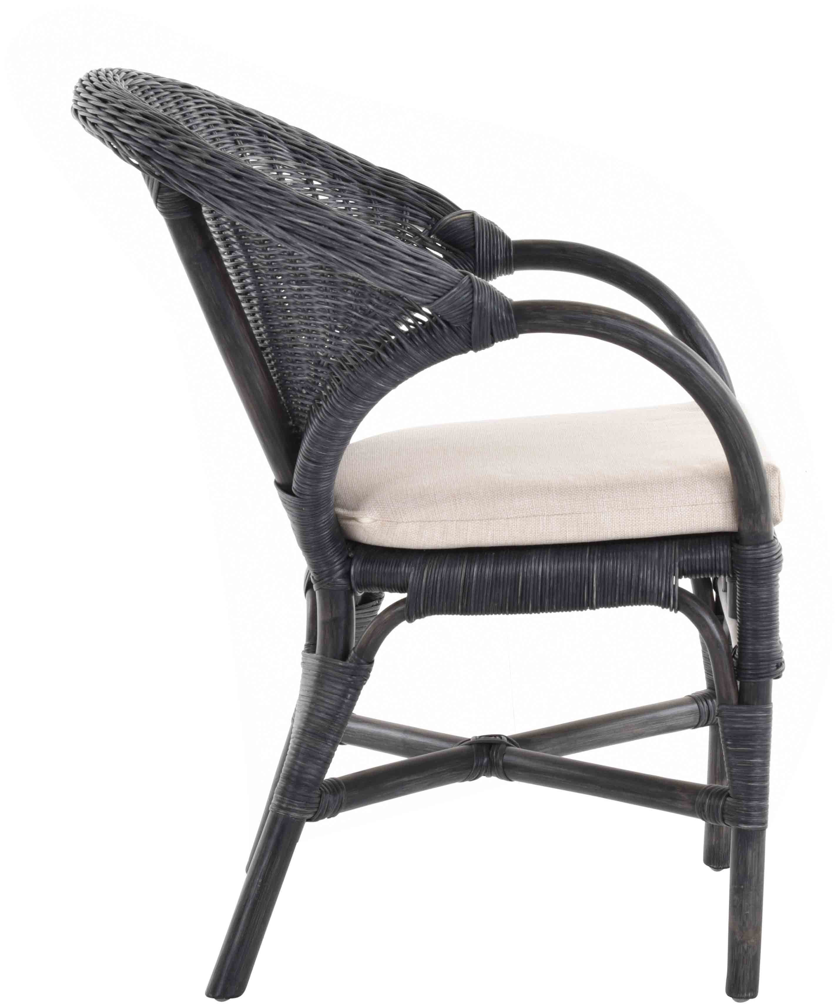 Krines Home Sessel Rattansessel Lounge Rattanstuhl Armlehne Clubsessel Wintergartensessel, Stapelbar