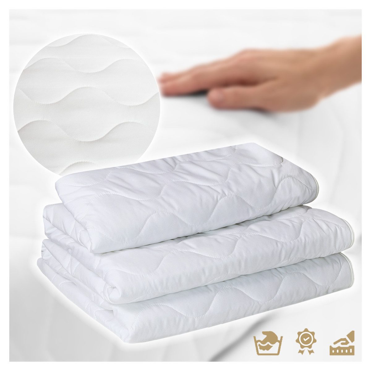 Matratzenschutzbezug Matratzenbezug King BEZUG 18 cm Höhe Ersatz Schoner Ki günstig online kaufen