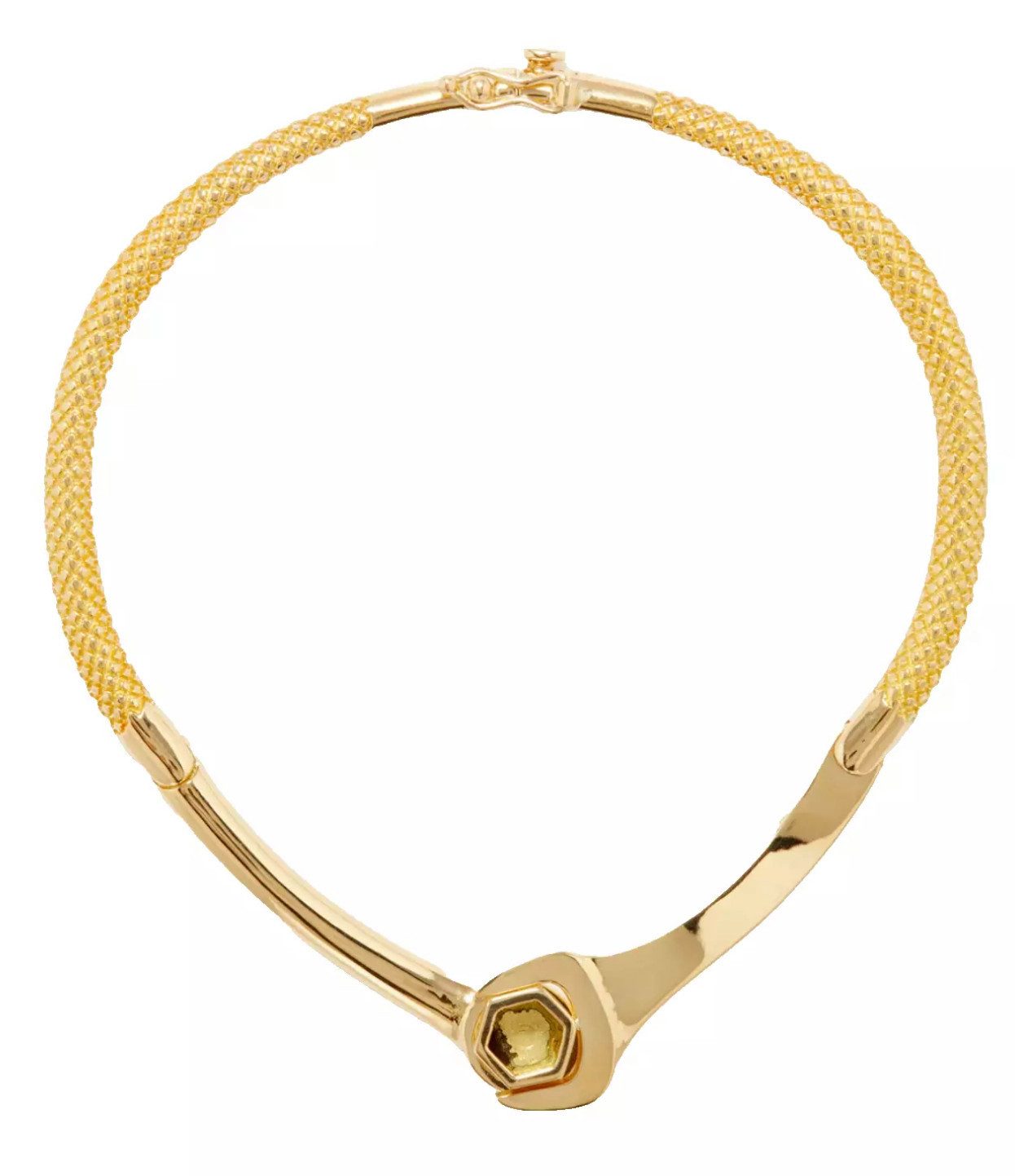 Luis Morais Armband Knurled Wrench 18kt Gold Miami Armband Armreife, Latch-Back-Verschluss, Gravierte Markierungen, Hergestellt in den USA