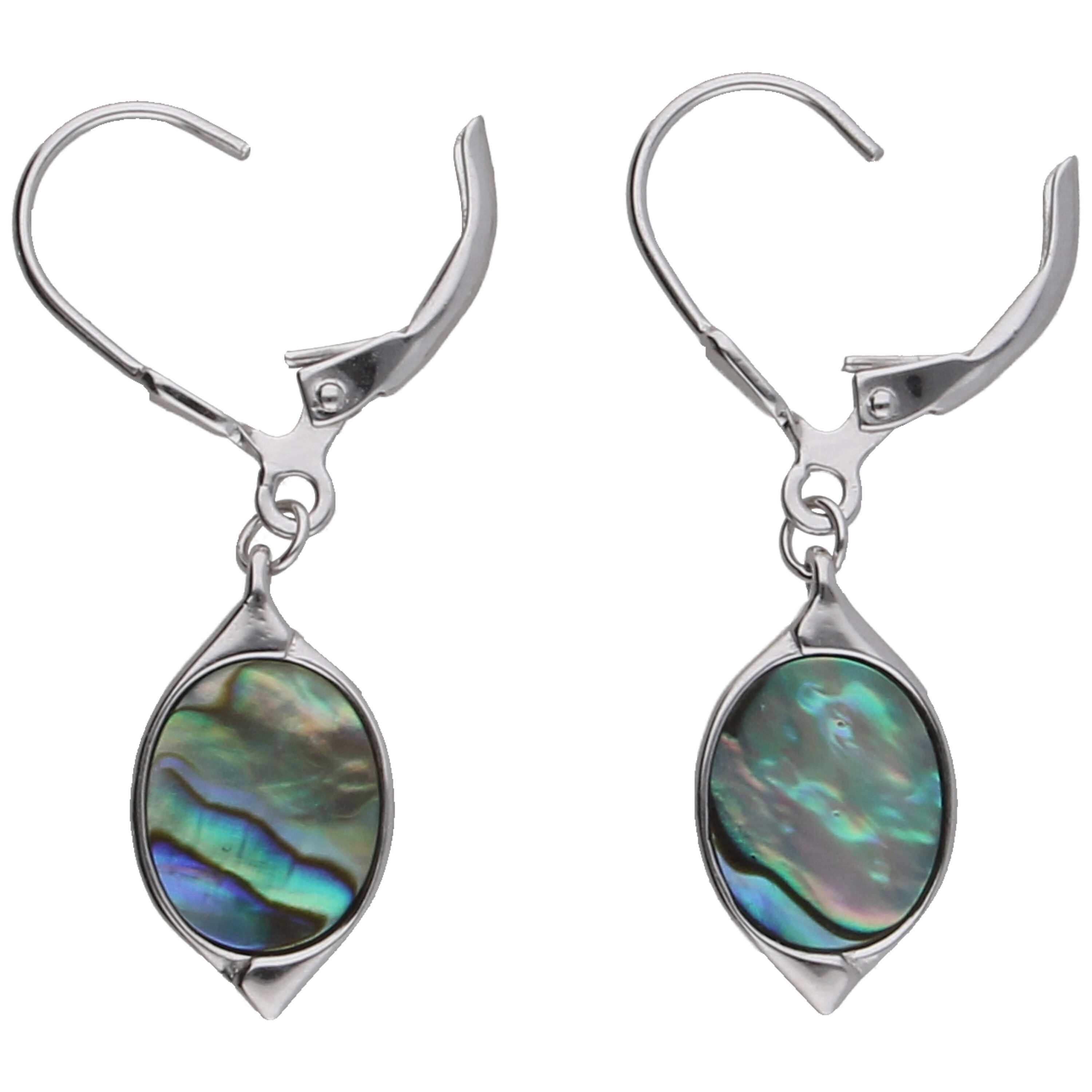 Smart Jewel Paar Ohrhänger mit Abalone, Silber 925
