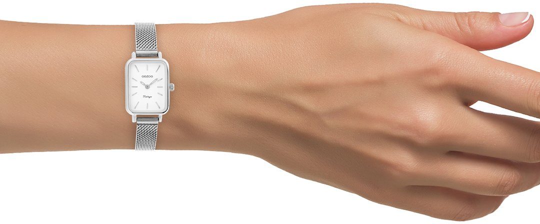 OOZOO Quarzuhr C20266, Armbanduhr, Damenuhr, Edelstahlarmband
