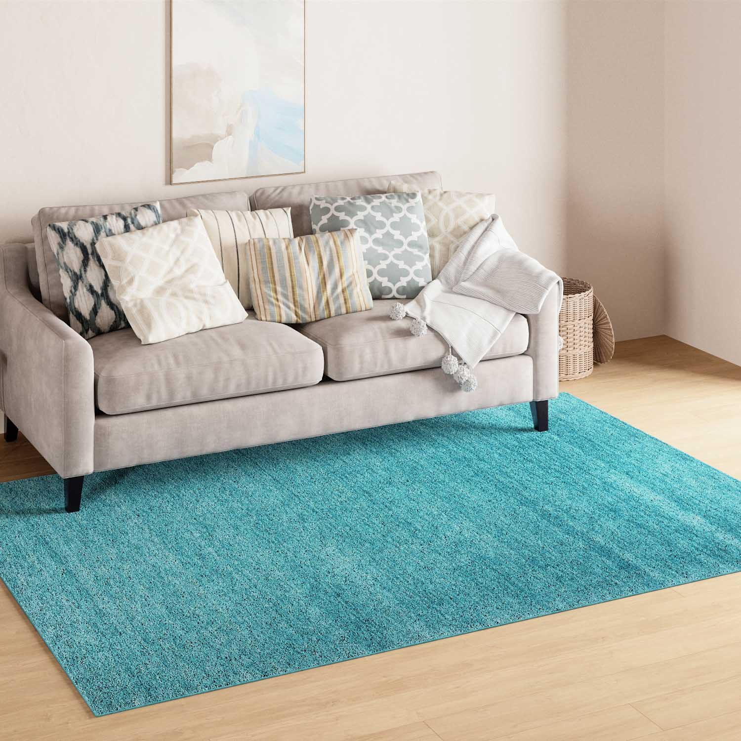 morgenland Wollteppich »Uni - Gabbeh Teppich - Softy«, rechteckig, 1,6 mm H günstig online kaufen