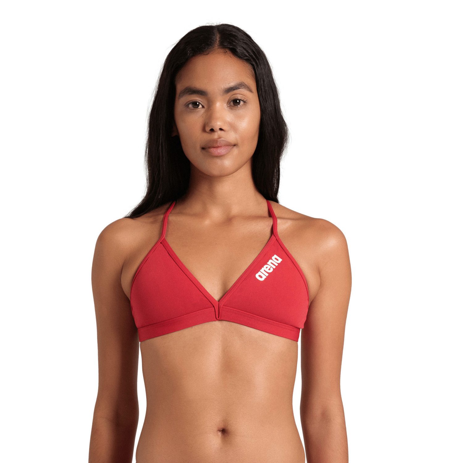 Arena Bustier-Bikini Arena Damen Bikinioberteil Team Swim Top Tie Back Solid 004768