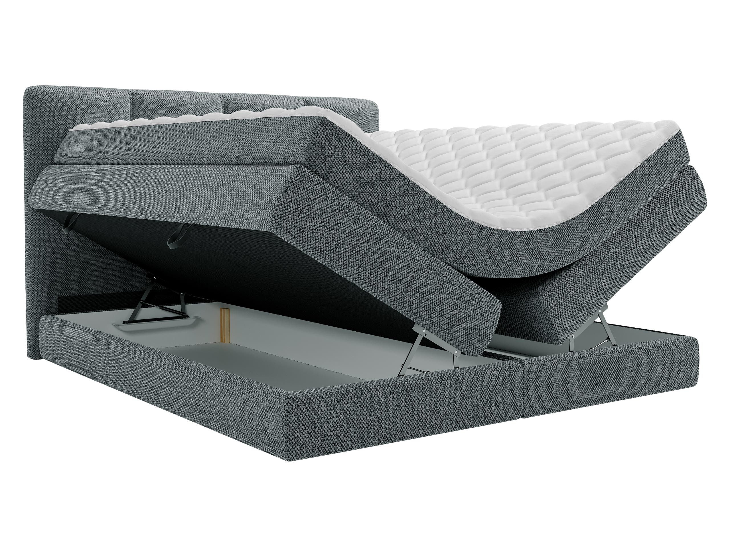 MIRJAN24 Boxspringbett Point (mit zwei Bettkästen), Härtegrad: H3, 140/160/180x200 cm