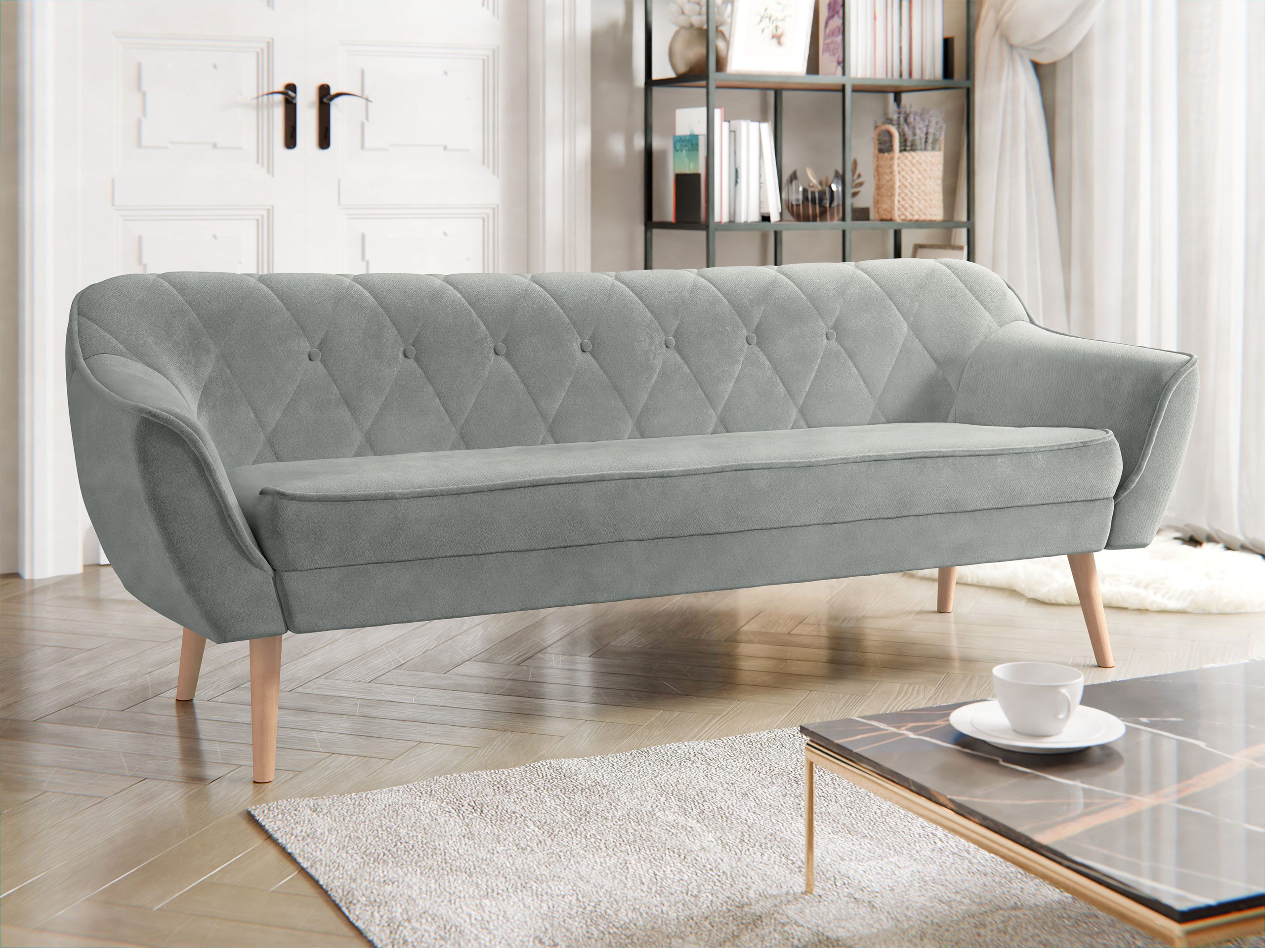 MIRJAN24 Sofa Skand 3, Holzkonstruktion, Wellenfeder, günstig online kaufen