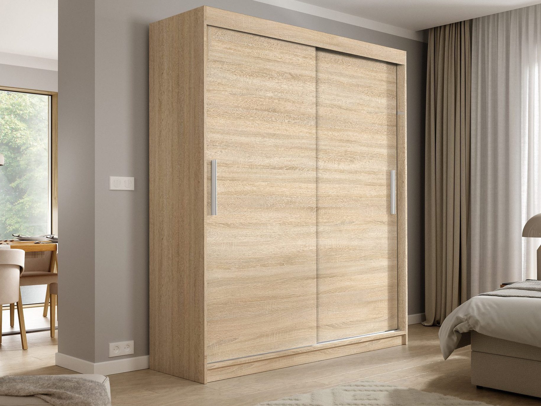 Beautysofa Kleiderschrank KATRINA Breite: 180 cm günstig online kaufen